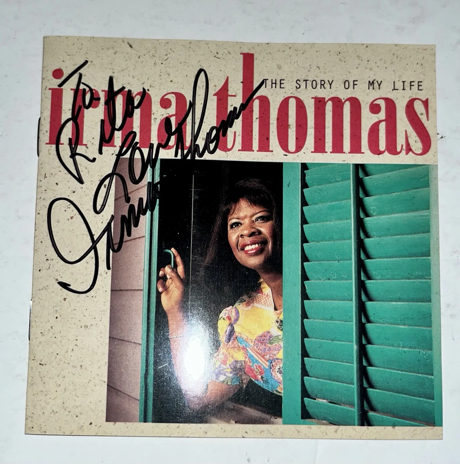 Irma Thomas Signed CD & Booklet Lot of 2: The Way I Feel & Story of My Life, изображение 3