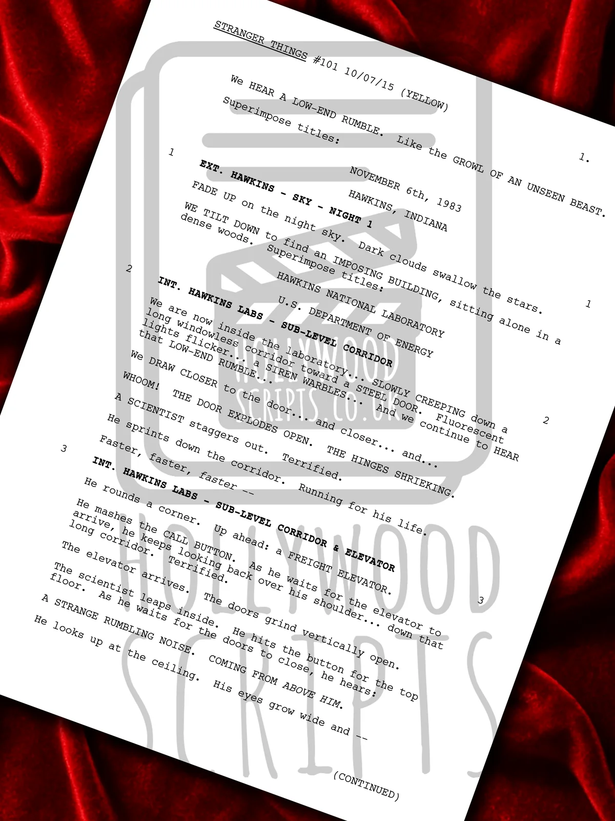 Stranger Things Signed TV Pilot Script, Full Screenplay Framed Reproduction + Ca, image 4