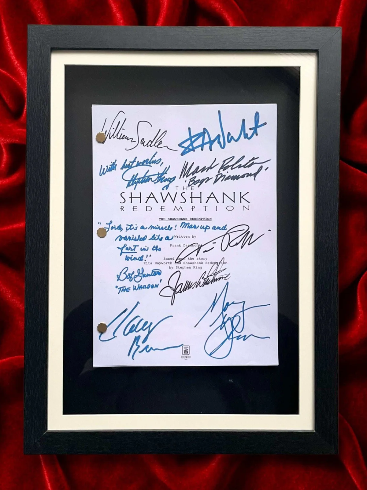 Shawshank Redemption, Signed Movie Script, Full Screenplay Reproduction + Cast A, image 2