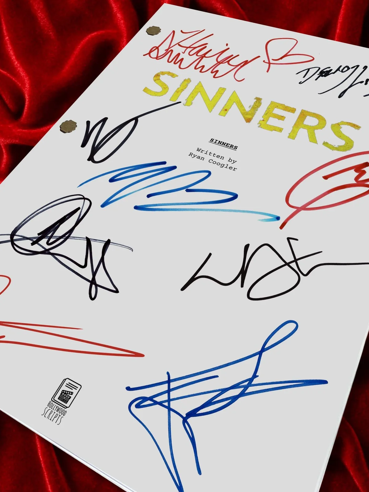 Sinners, Signed Movie Script, Full Screenplay Reproduction + Cast Autographs, image 5