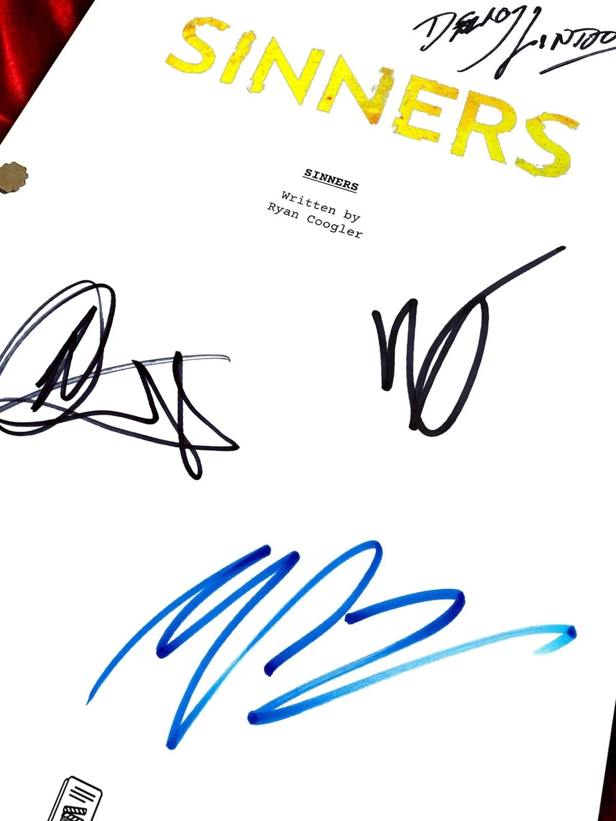 Sinners, Signed Movie Script, Full Screenplay Framed Reproduction + Cast Autogra, image 3