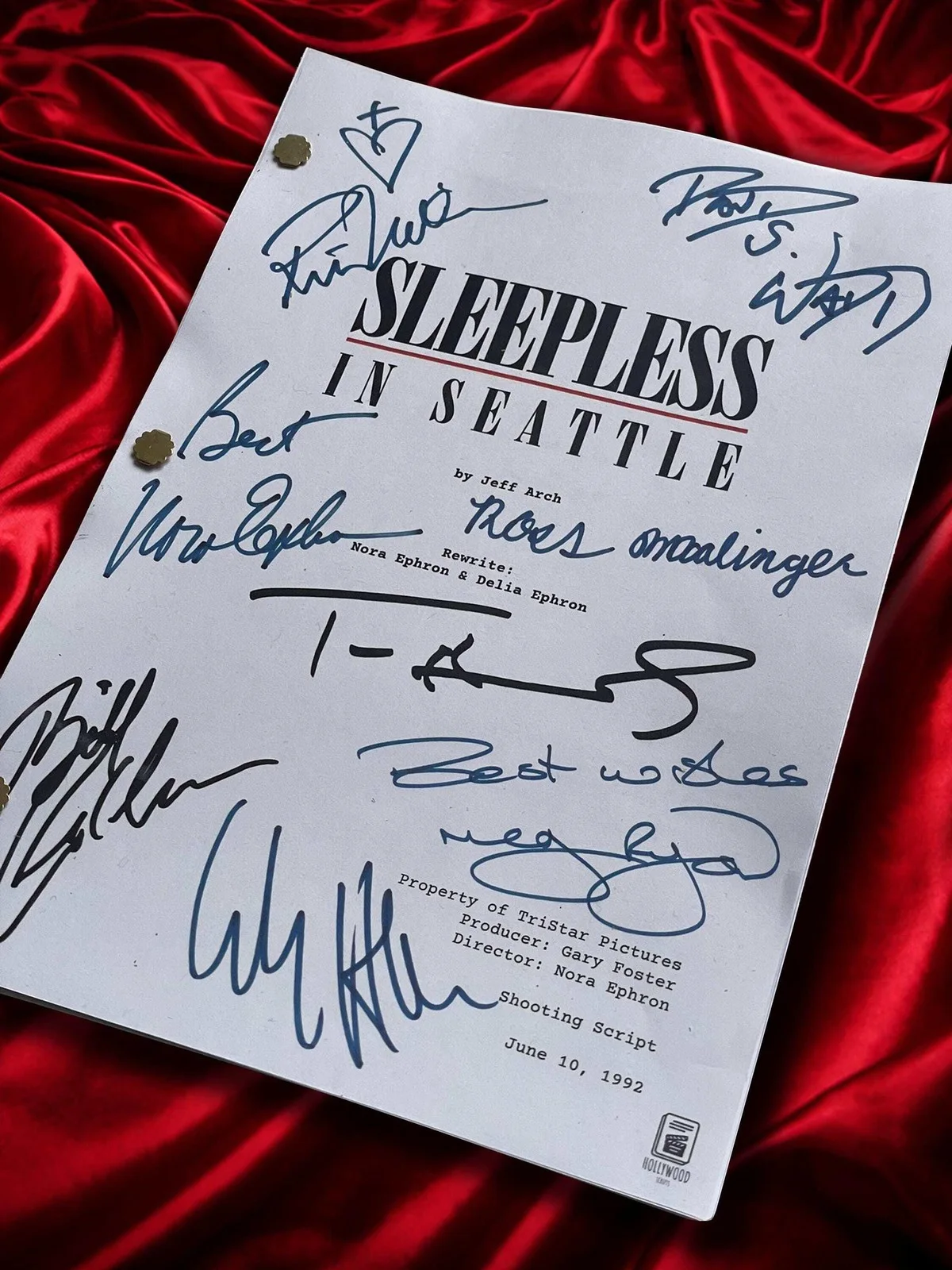 Sleepless In Seattle, Cast Signed Movie Script, Full Screenplay Reproduction, image 2