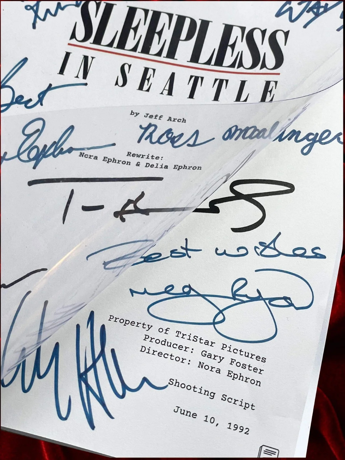 Sleepless In Seattle, Cast Signed Movie Script, Full Screenplay Reproduction, image 4