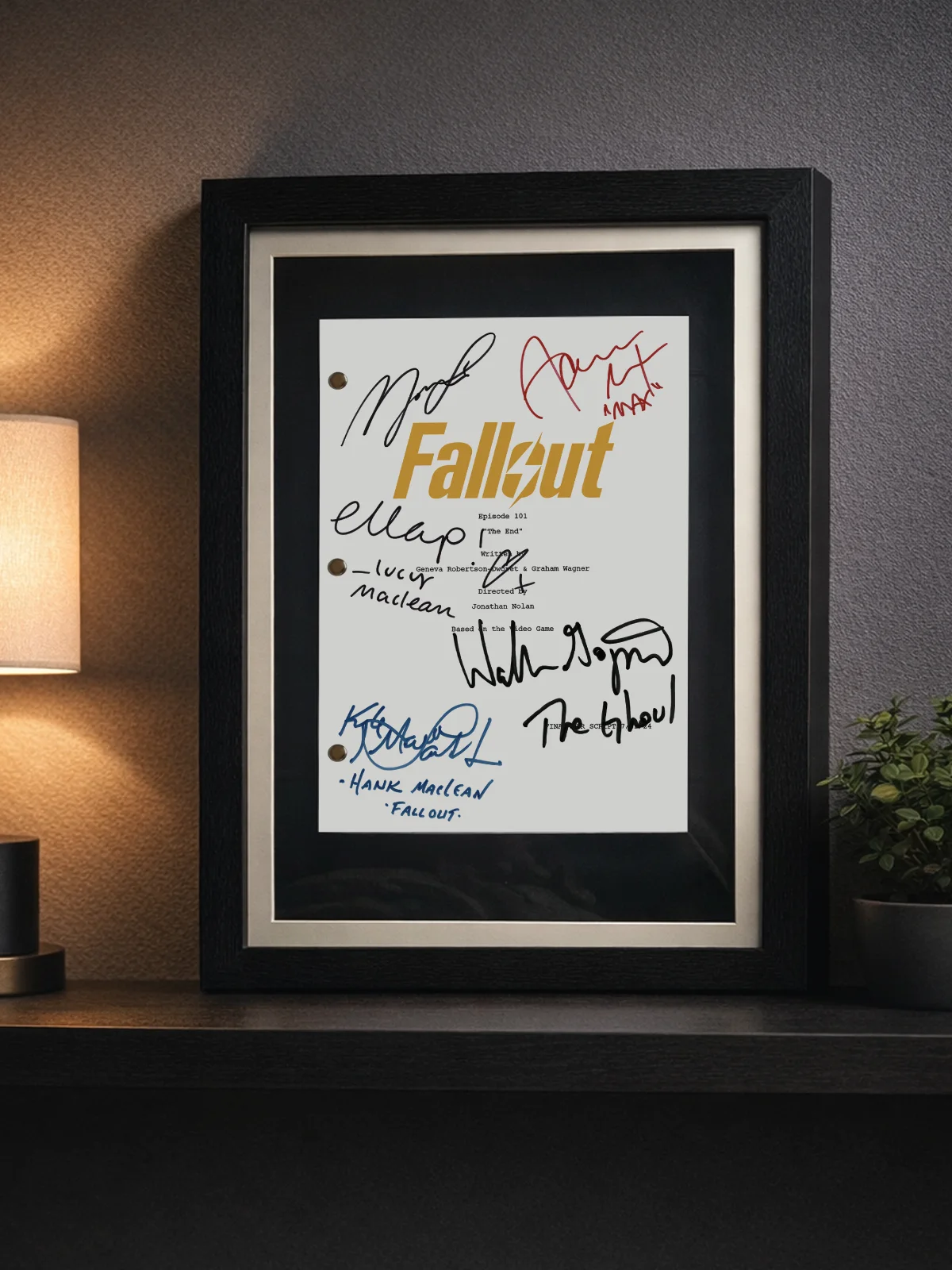 Fallout Signed Pilot Script, Reproduction & Walton Goggins & Cast, image 5