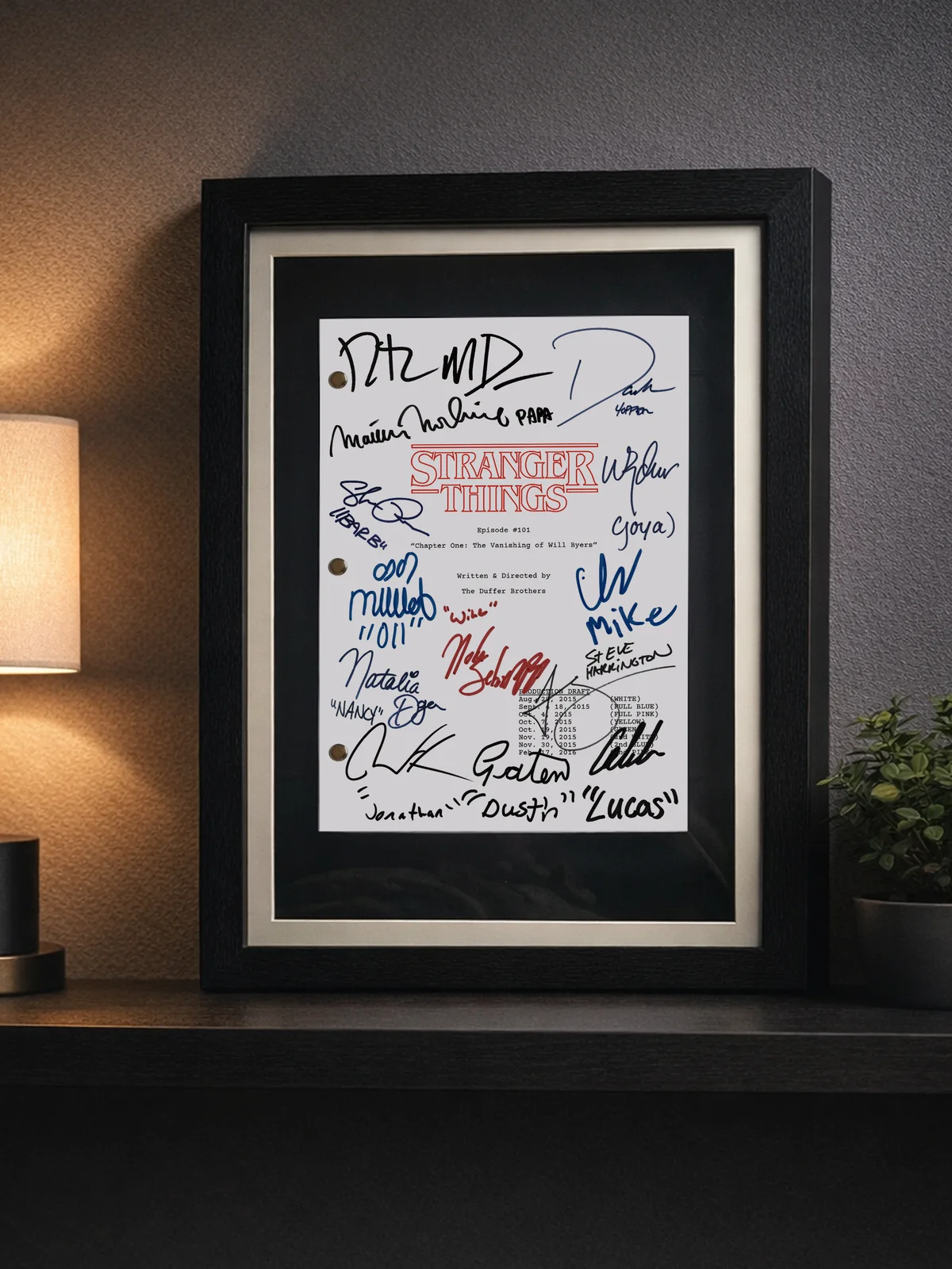 Stranger Things Signed TV Pilot Script, Full Screenplay Reproduction + Cast Auto, image 4
