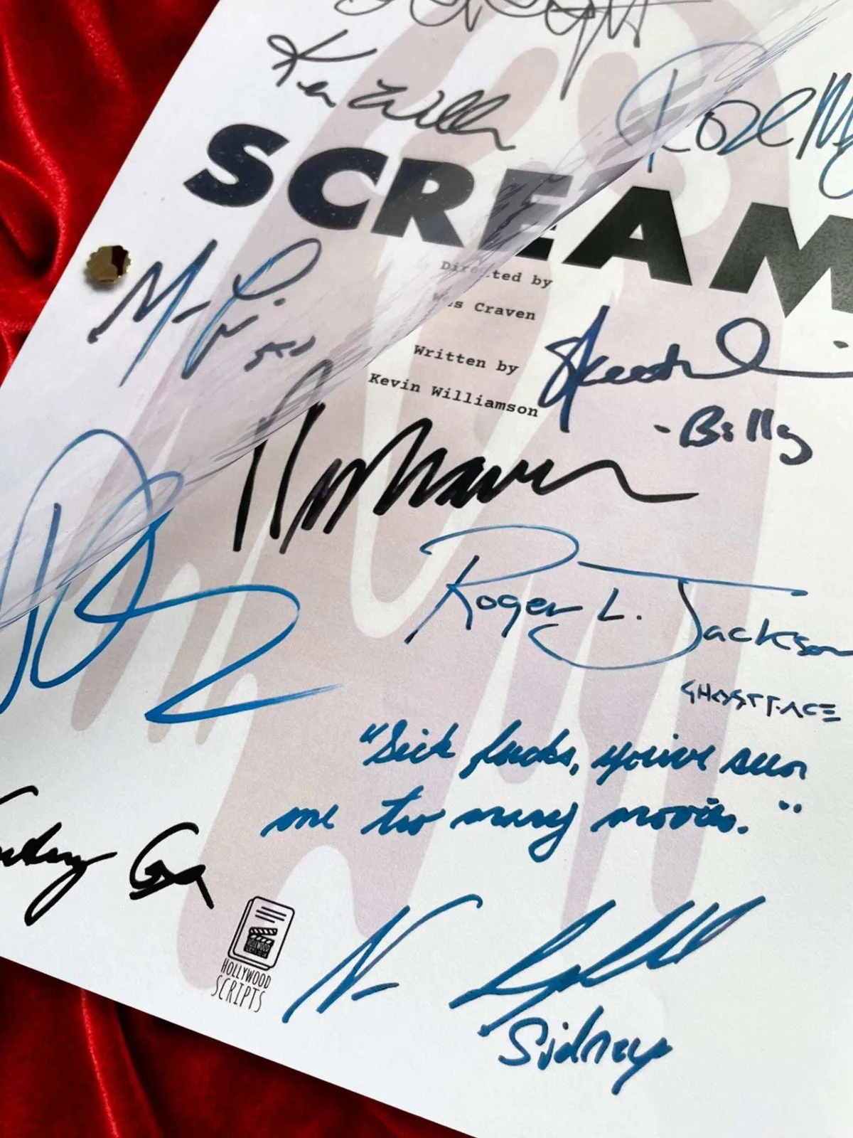 SCREAM, Signed Movie Script, Full Screenplay Reproduction inc Cast Autographs, image 5