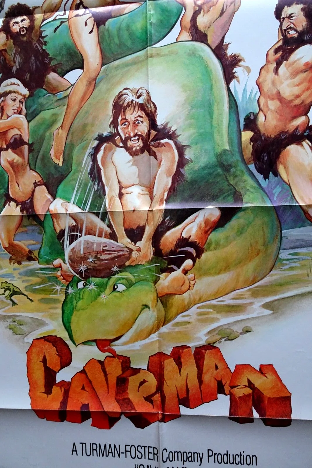 Caveman Ringo Starr Poster One Sheet Dennis Quaid Barbara Bach 1981, image 2