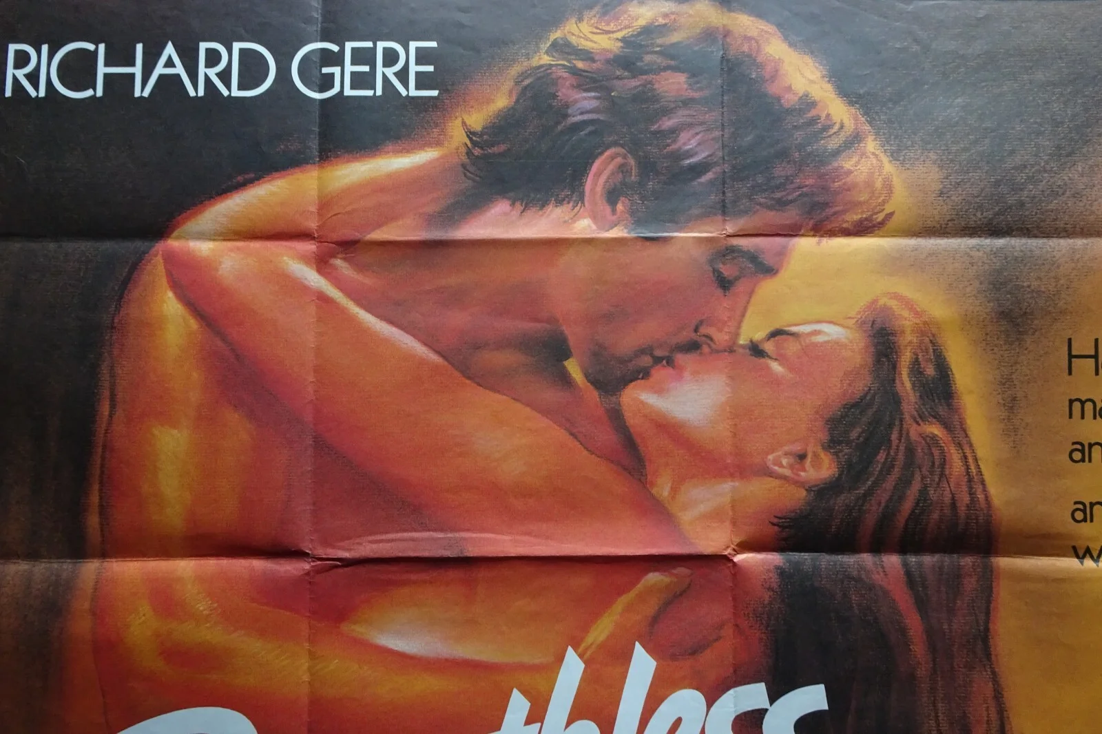 Breathless Poster Cinema Quad Vintage 1983 Richard Gere Valerie Kaprisky, изображение 3