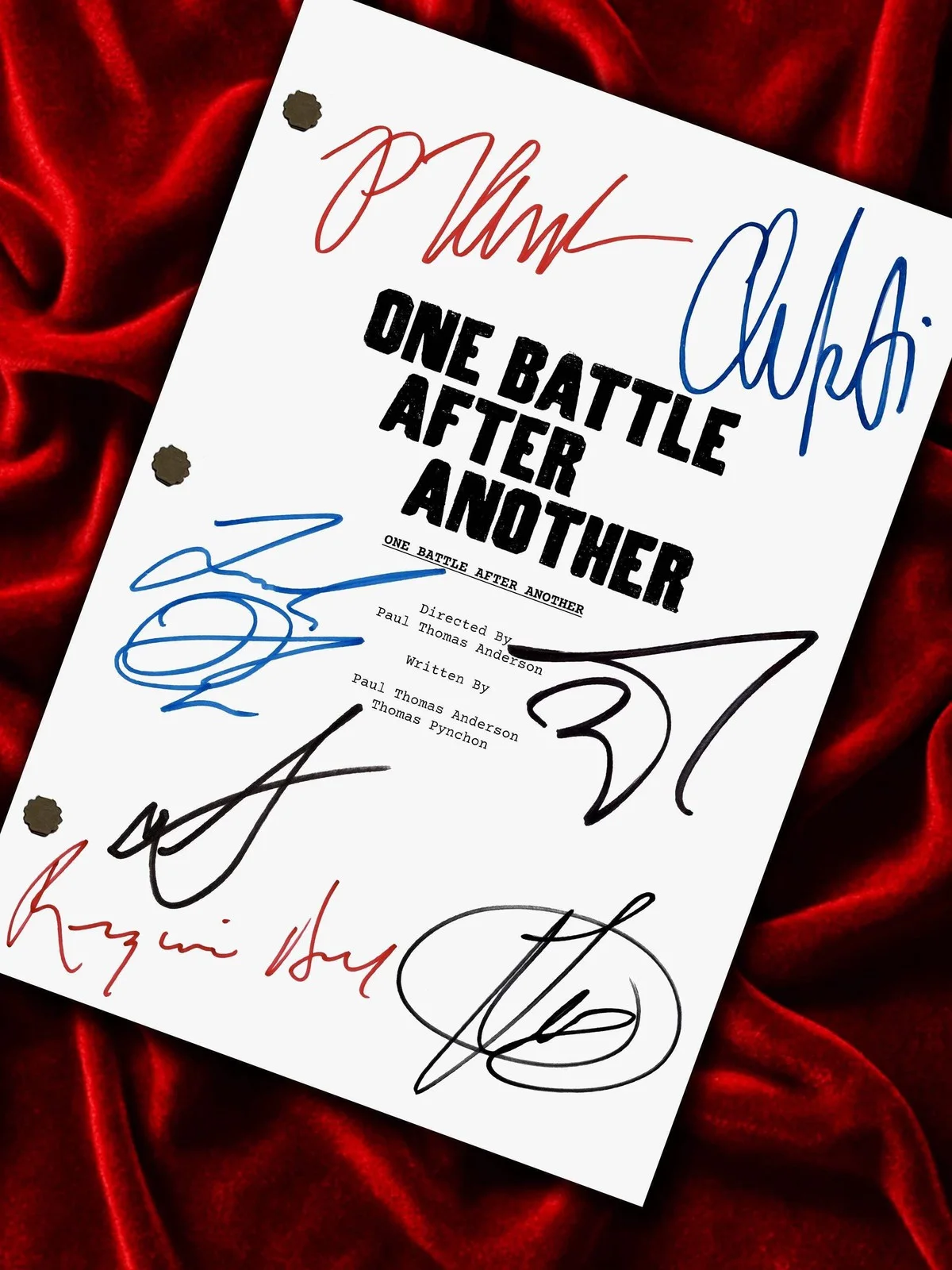 One Battle After Another, Signed Movie Script, OBAA Framed Reproduction, image 3