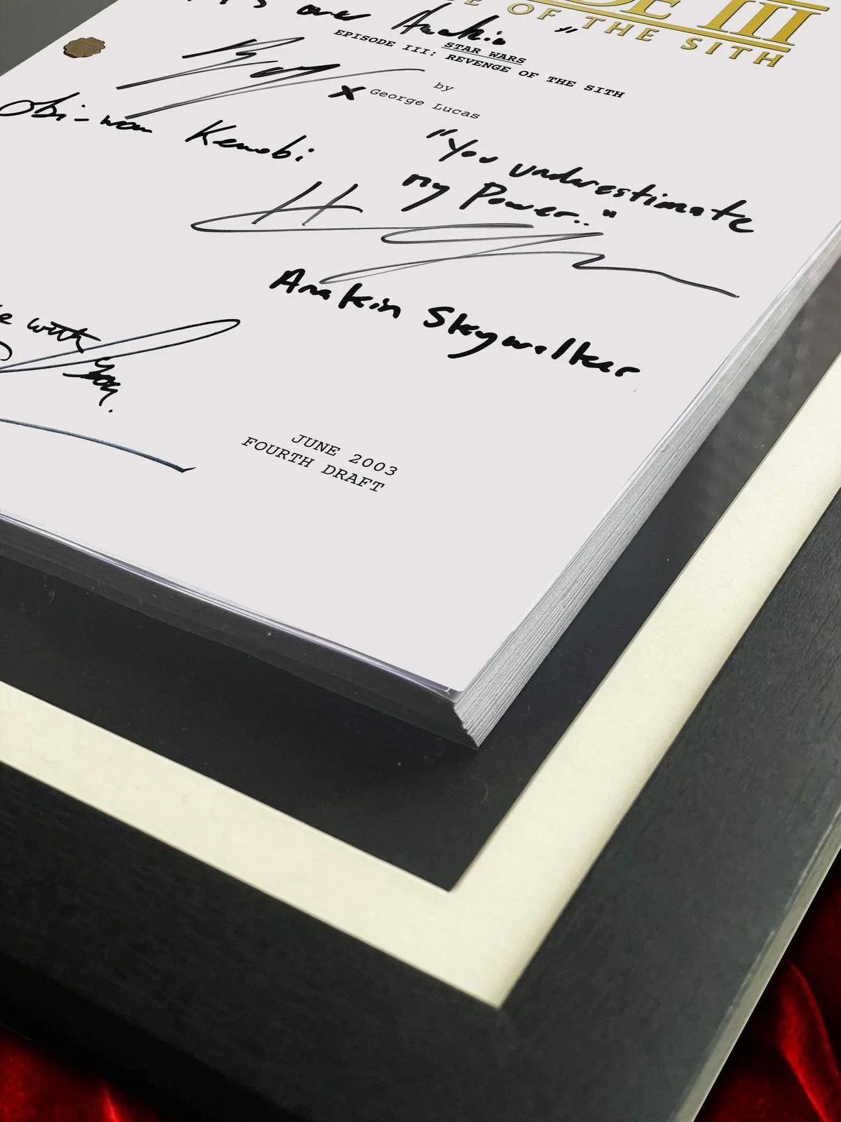 Revenge of The Sith, Star Wars Signed Movie Script, Full Screenplay Reproduction, image 2