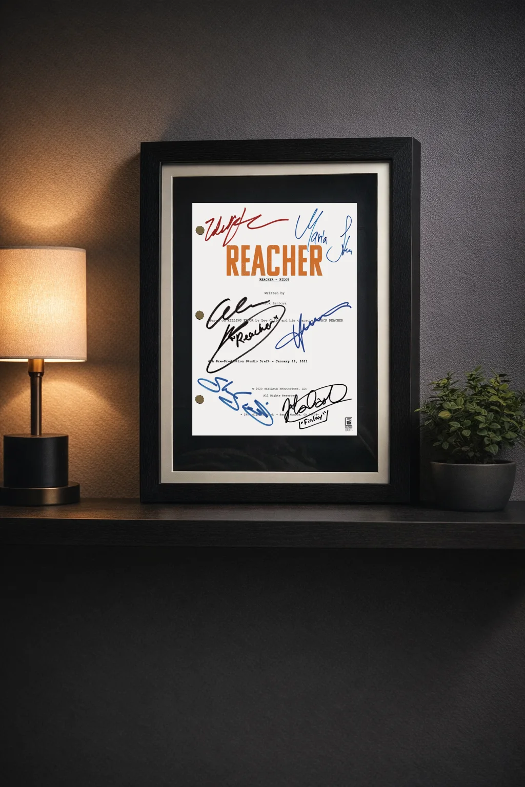 Jack Reacher, Signed TV Pilot Show Script, Full Screenplay Reproduction + Cast, image 5