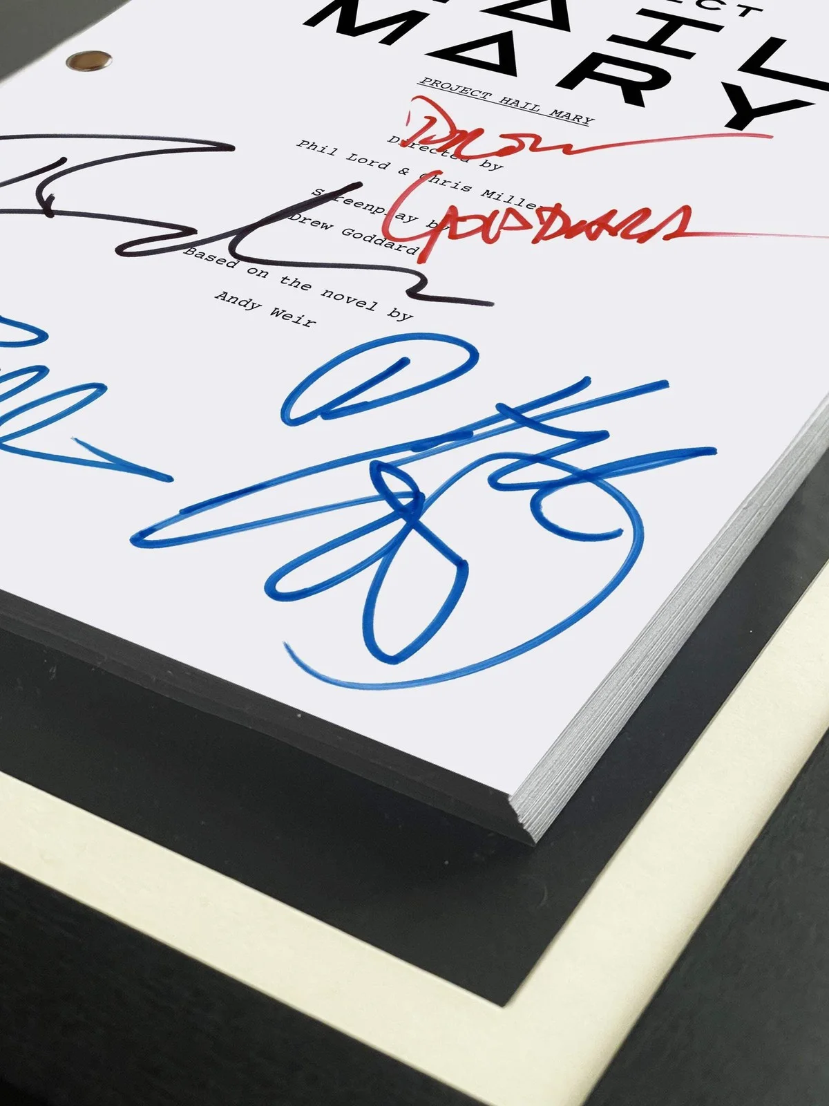 Project Hail Mary Signed Movie Script, Full Screenplay Reproduction, Ryan Goslin, image 5