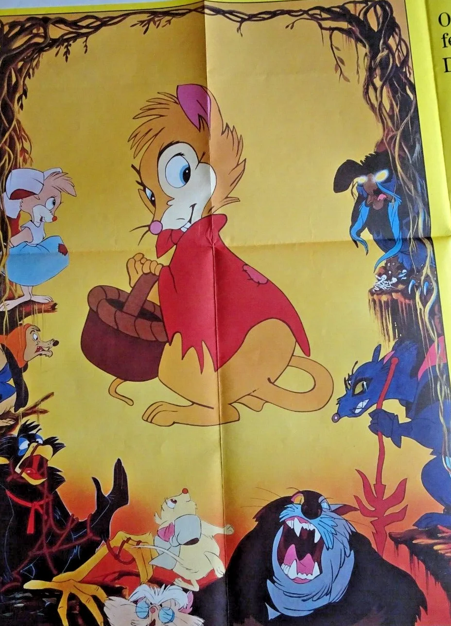 The Secret Nimh Poster Movie Quad Don Bluth Animation Elizabeth Hartman, изображение 2