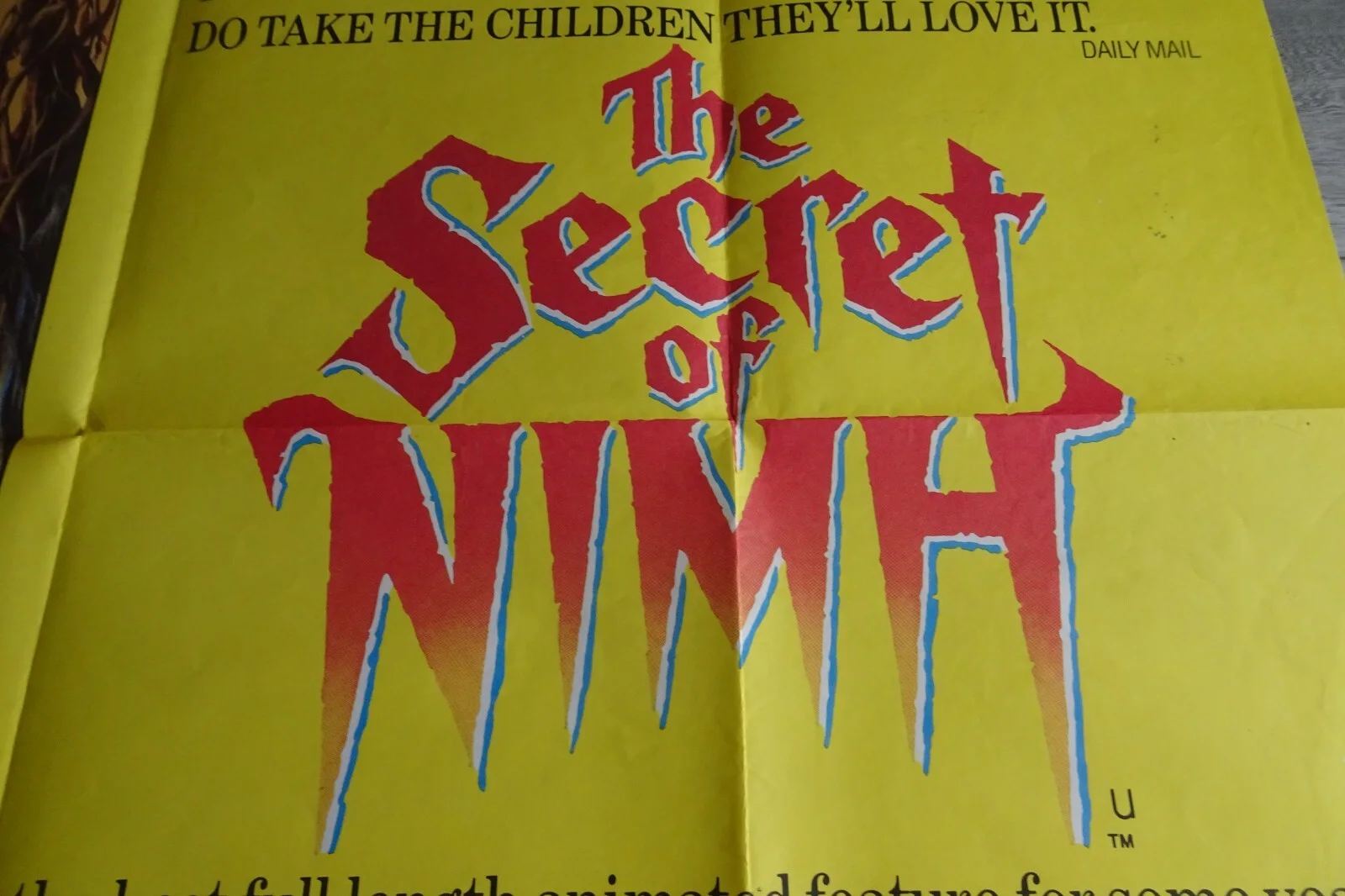 The Secret Nimh Poster Movie Quad Don Bluth Animation Elizabeth Hartman, изображение 3