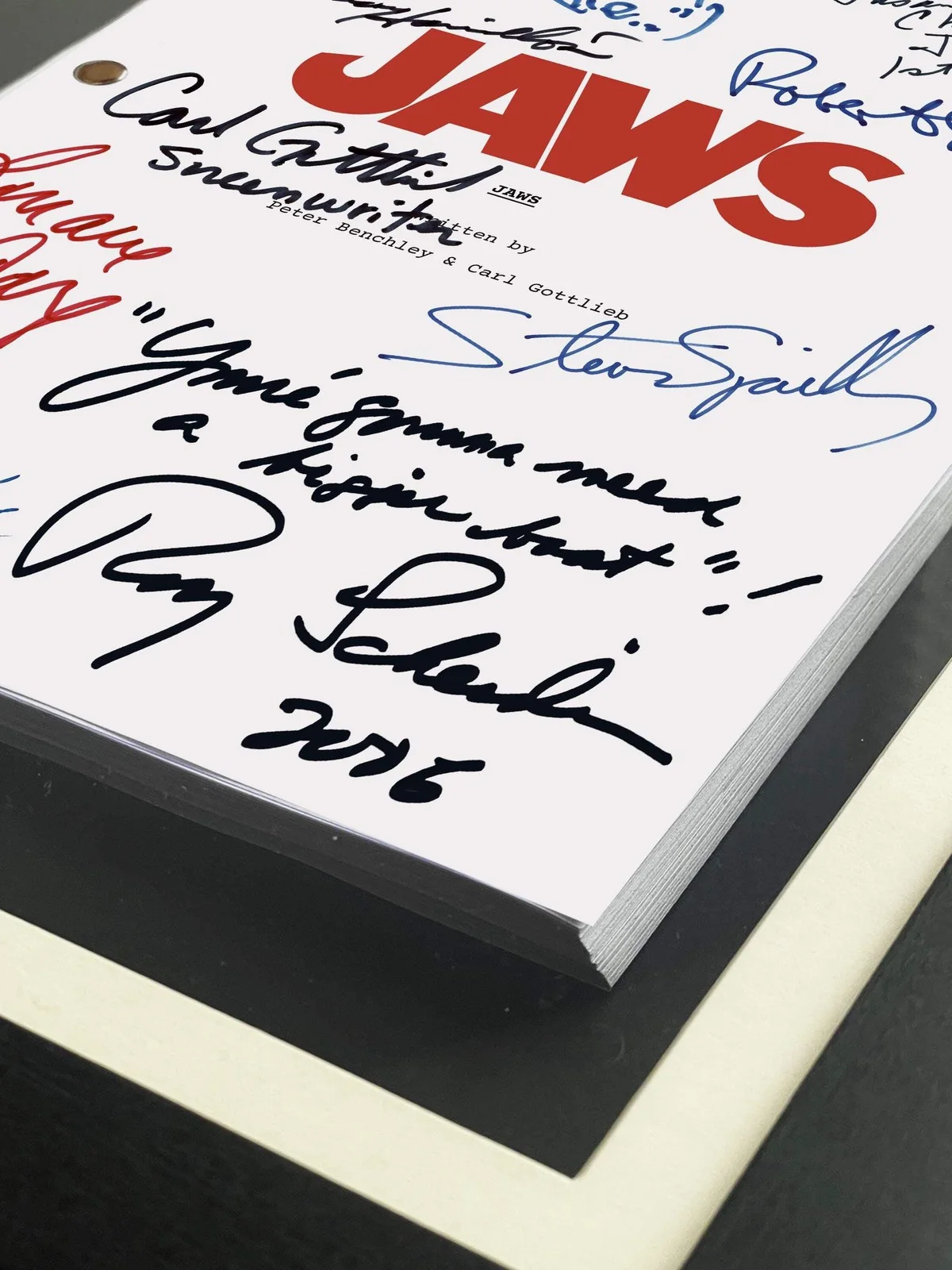 JAWS, Signed Movie Script, Full Screenplay Framed Reproduction, We're Gonna Need, изображение 2