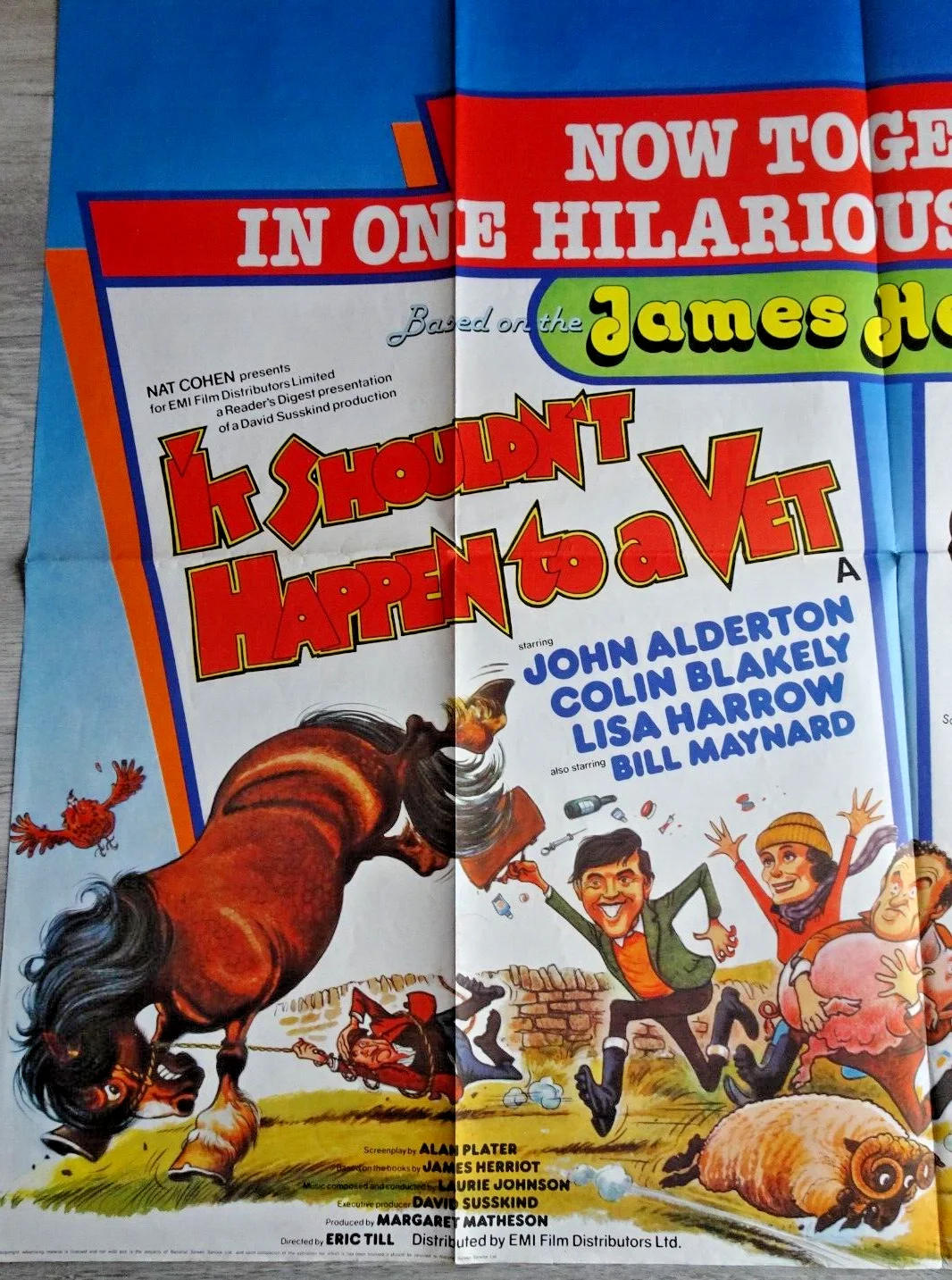It Shouldn't Happen to a Vet Poster Quad All Creatures Great & Small 1979, image 2