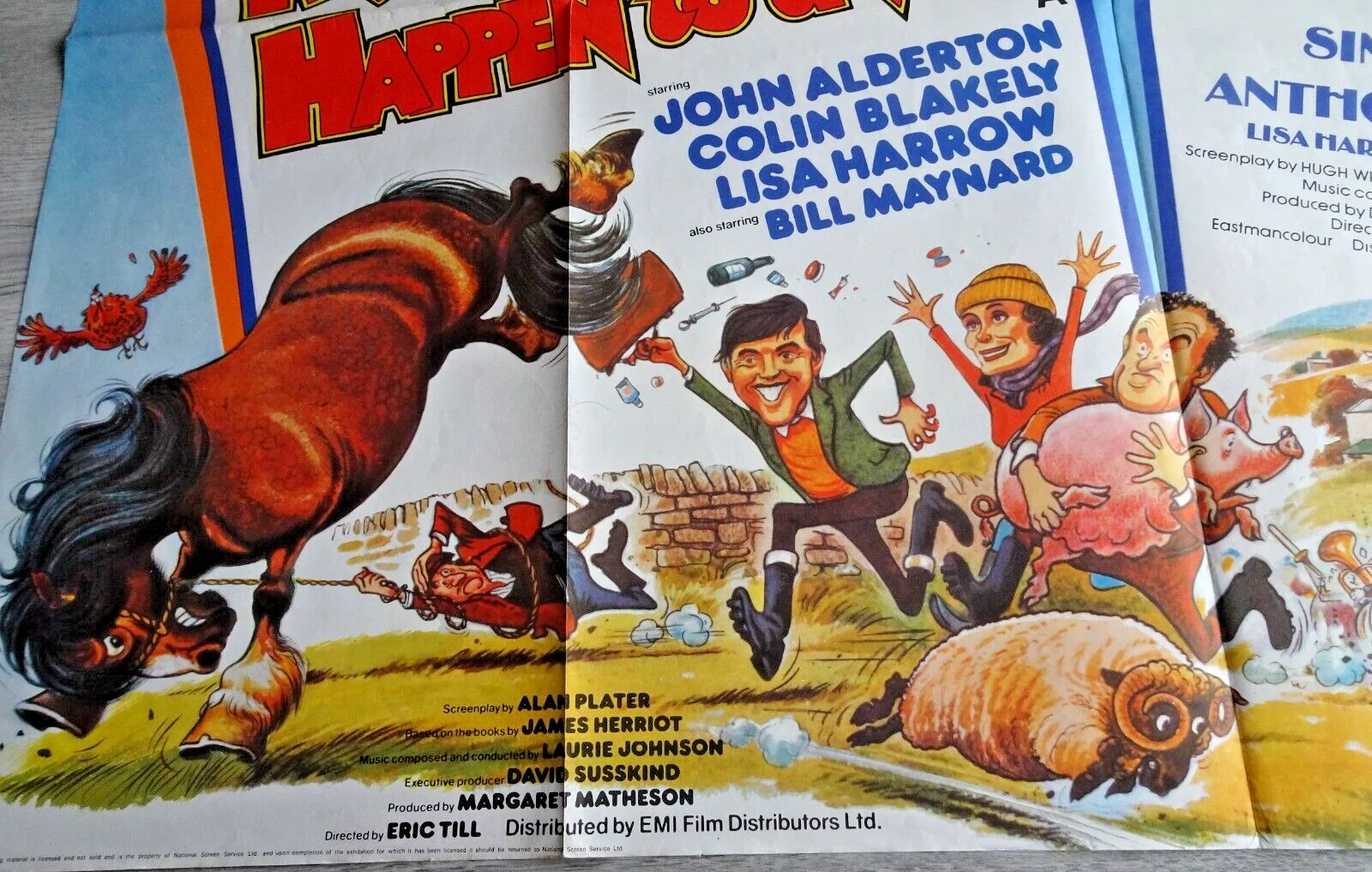 It Shouldn't Happen to a Vet Poster Quad All Creatures Great & Small 1979, image 4
