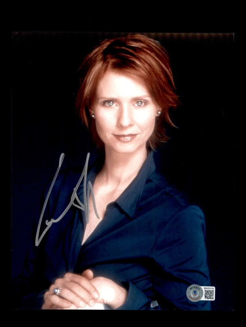 Cynthia Nixon — Cynthia Nixon BAS Beckett Coa Signed 8x10 Photo Sex In The City Autograph