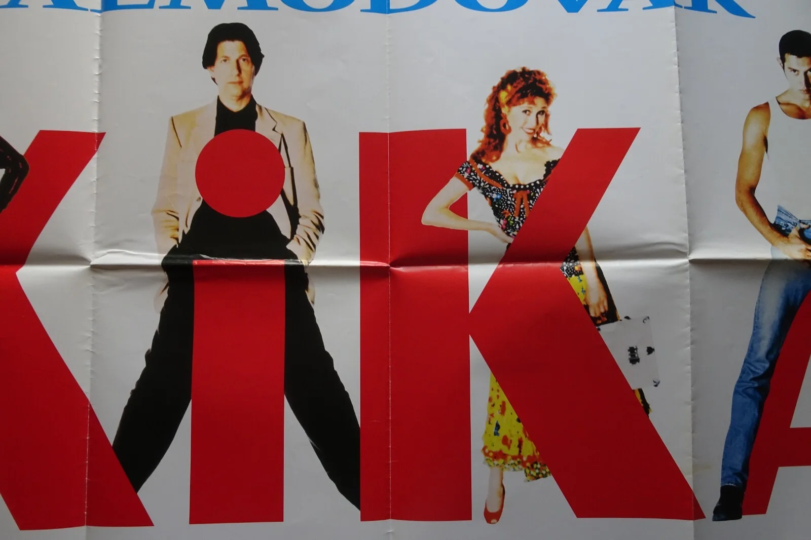 Kika Quad Poster Original 1993 Pedro Almodovar Veronica Forque Victoria Abril, image 3