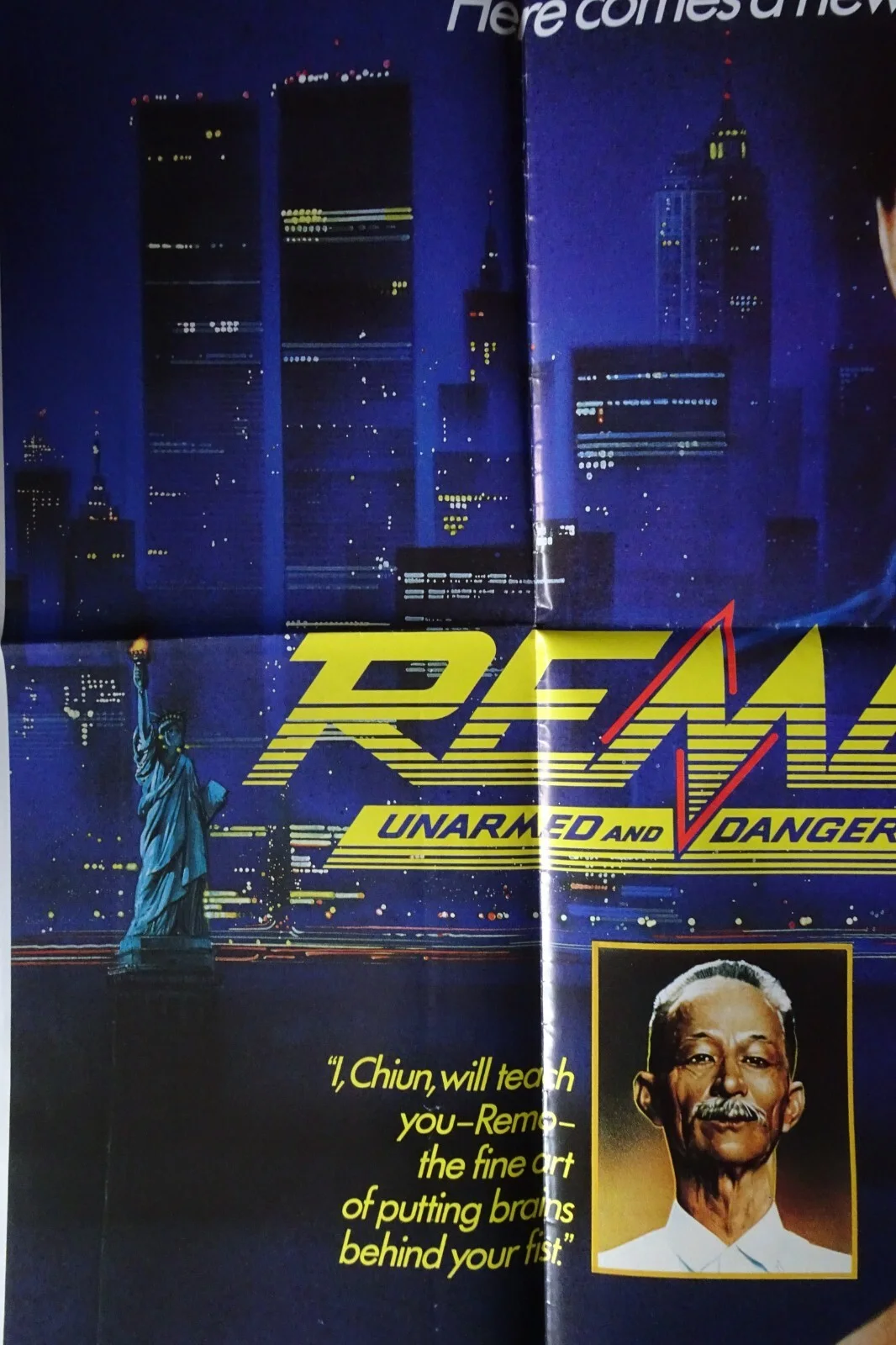 Remo Unarmed and Dangerous Poster Quad Original 1985 Fred Ward Joel Grey, image 4