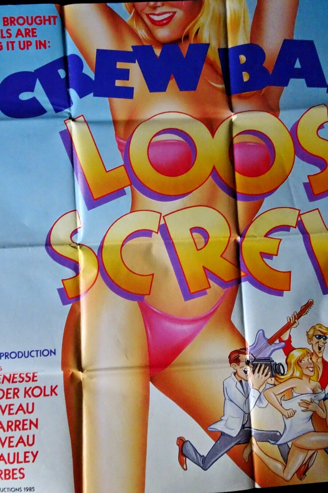 Screwballs II Loose Screws Poster Quad 1985 Bryan Genesse Lance Van Der Kolk, image 3