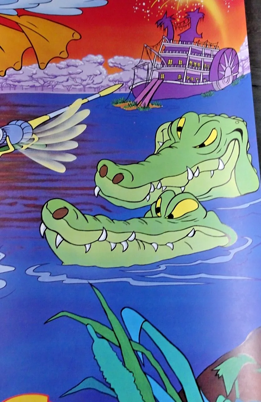 The Rescuers Poster Original Quad Walt Disney 1980s Re-Release, image 3