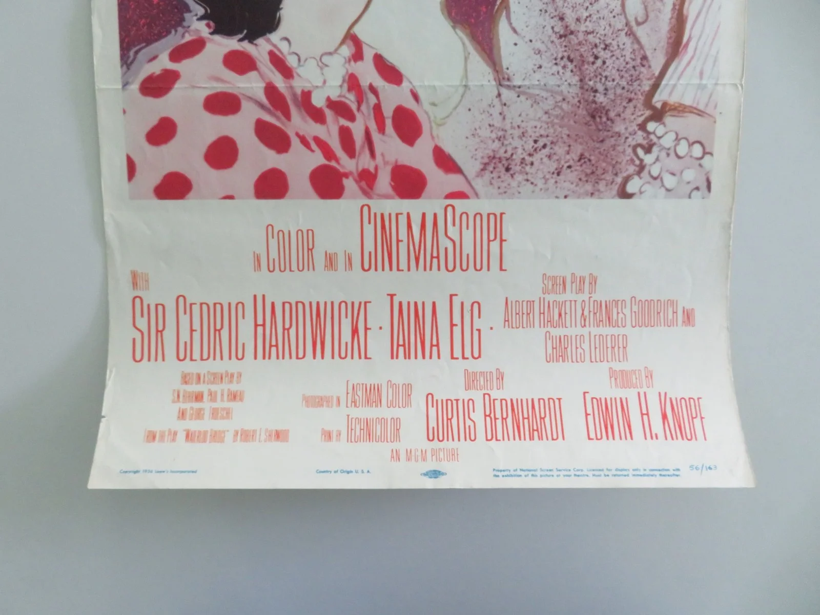 Gaby US Insert Poster Leslie Caron John Kerr 1956, image 4