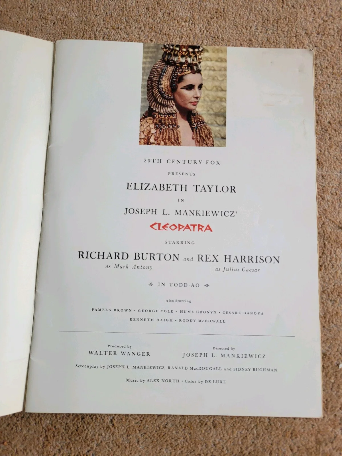 Cleopatra, Film Programme, 1963 With Ticket Stubbs, image 3