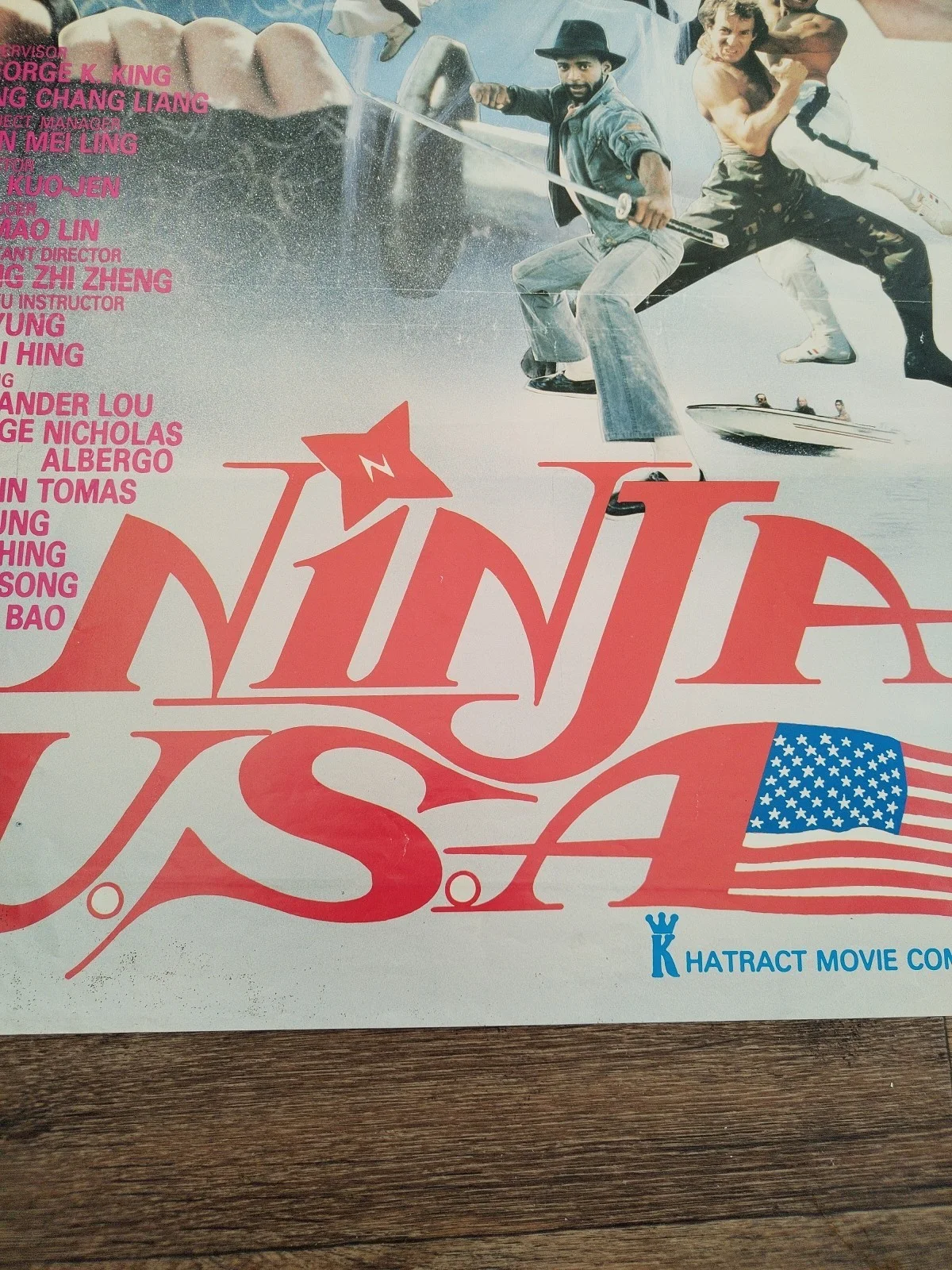 Ninja USA - 1985 Rare Original Movie Poster 30"x20", image 4