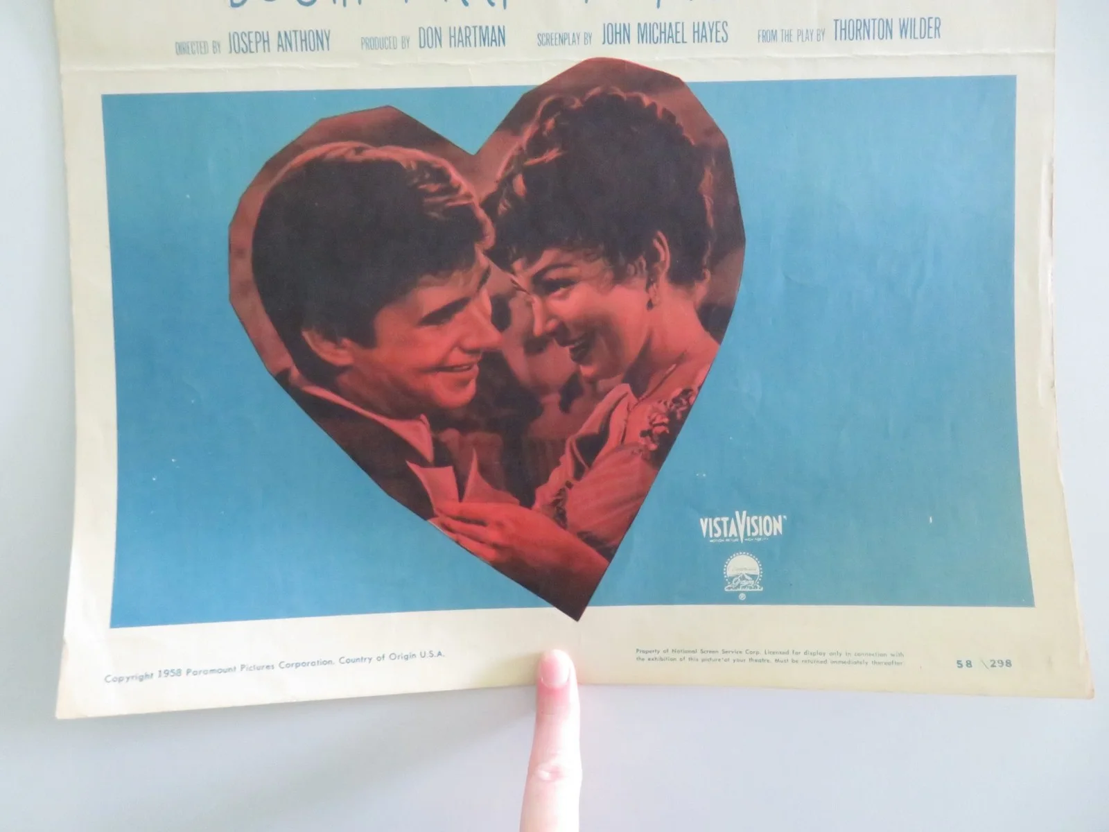 The Matchmaker US Insert Poster Shirley Booth Anthony Perkins 1958, image 4