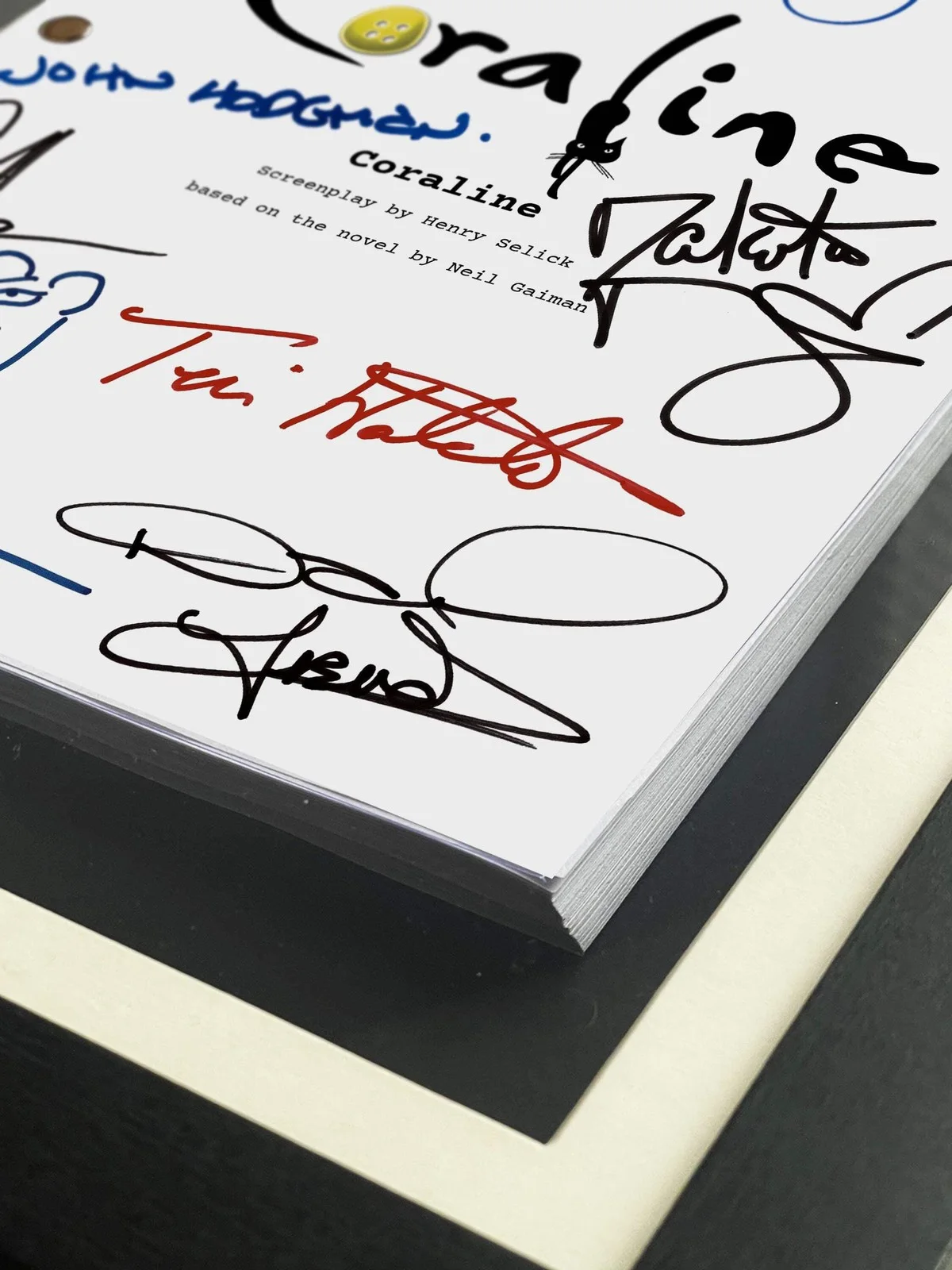 Coraline, Signed Signed Movie Script, Full Screenplay Reproduction, Corpse Bride, image 2