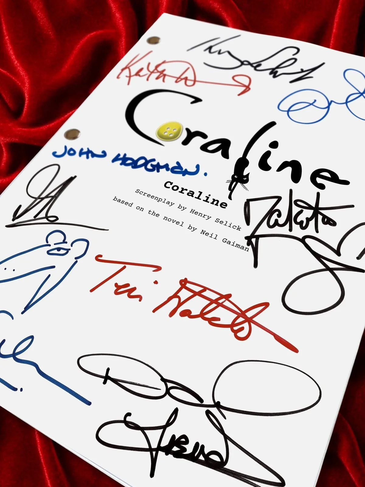 Coraline, Signed Signed Movie Script, Full Screenplay Reproduction, Corpse Bride, image 4
