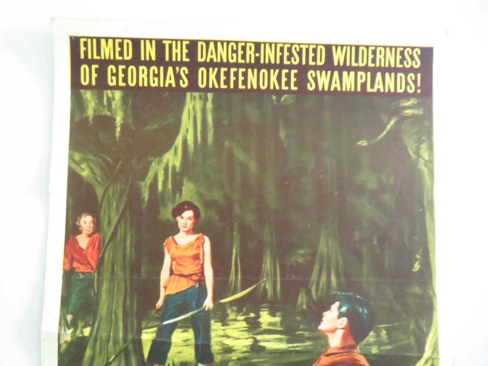 Lure of the Wilderness US Insert Poster Jean Peters Jeffrey Hunter 1952, изображение 2