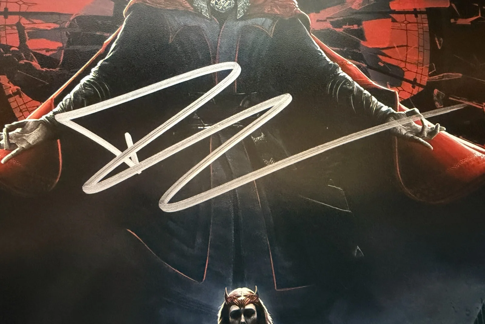 Benedict Cumberbatch Elizabeth Olson Dr Strange multi-signed 8x10 photo read des, image 2