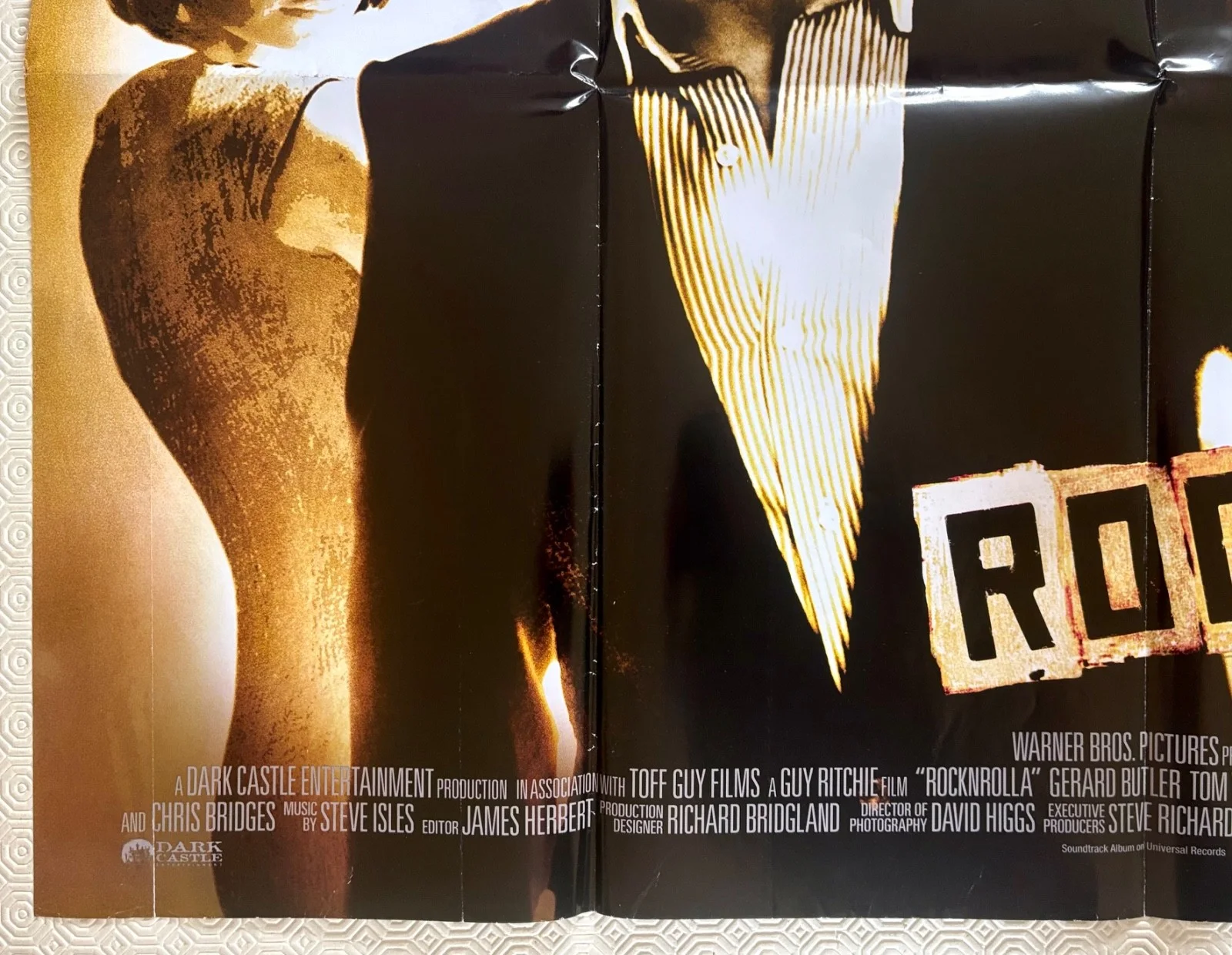 RocknRolla original 2008 DS Quad Poster Guy Ritchie Gerard Butler Idris Elba, изображение 2