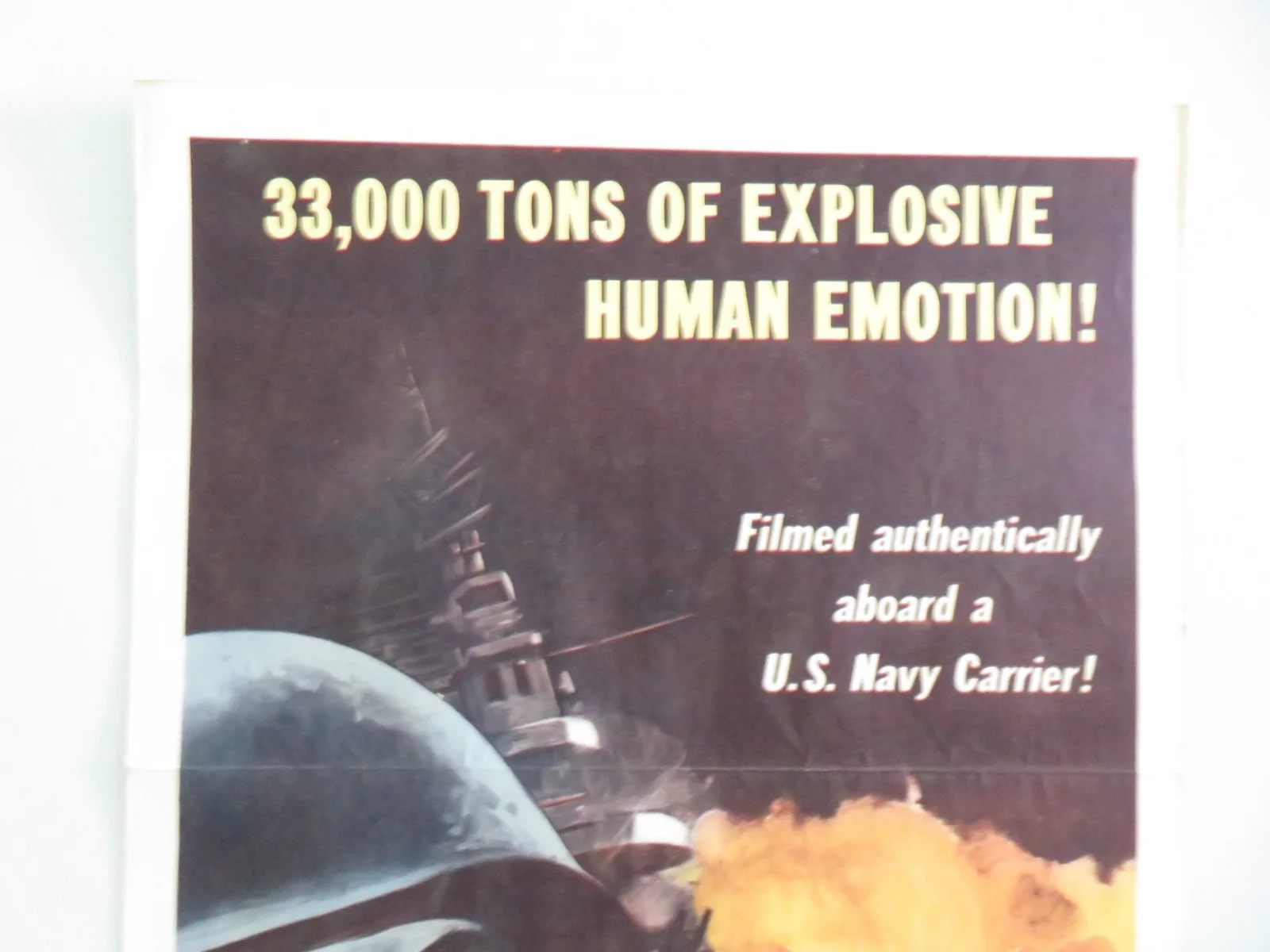 Battle Stations US Insert Poster John Lund William Bendix 1956, image 2