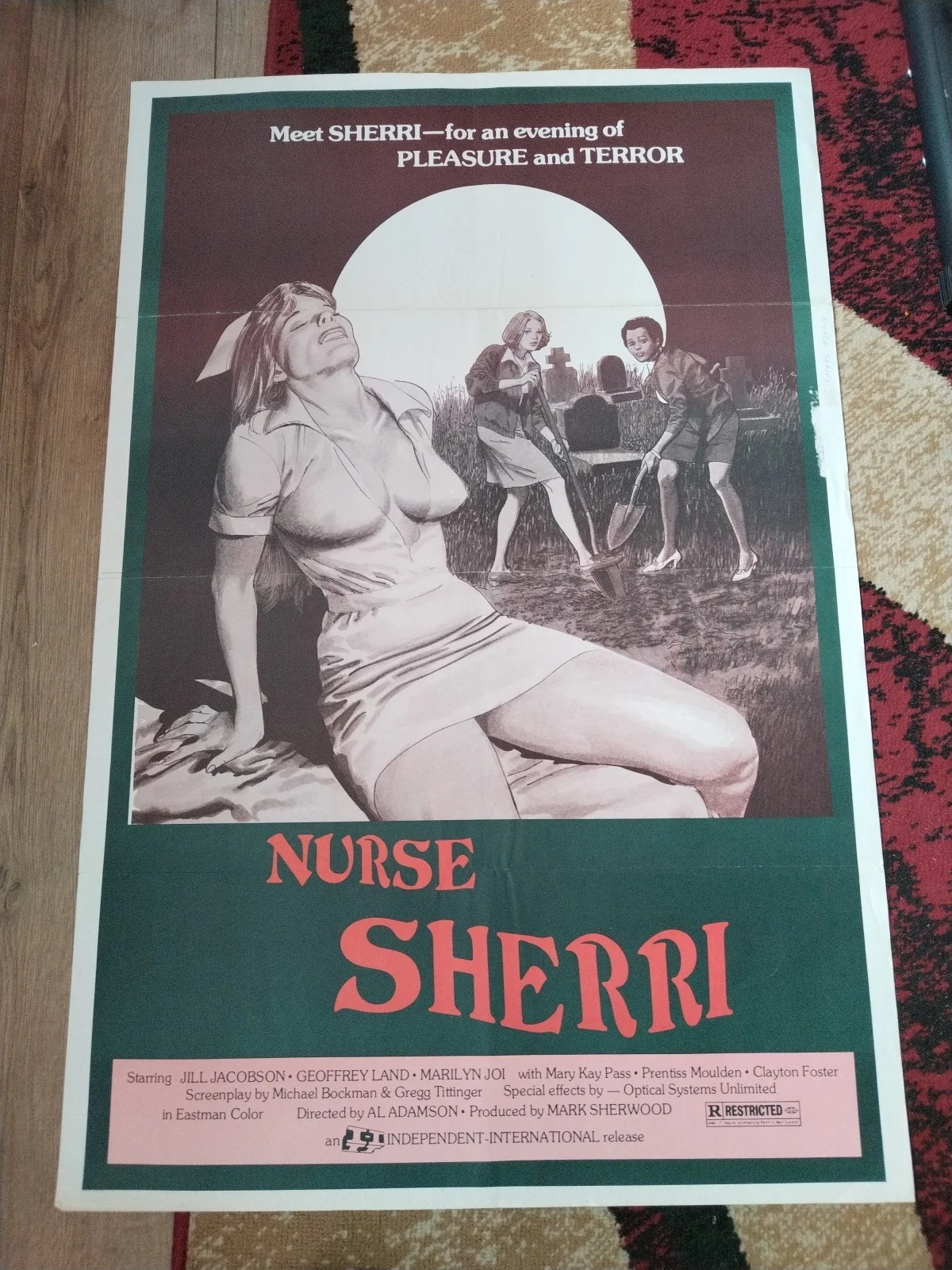 Nurse Sherri 1978 - Original USA 27"x41" One-Sheet Movie Poster / Al Adamson, изображение 2