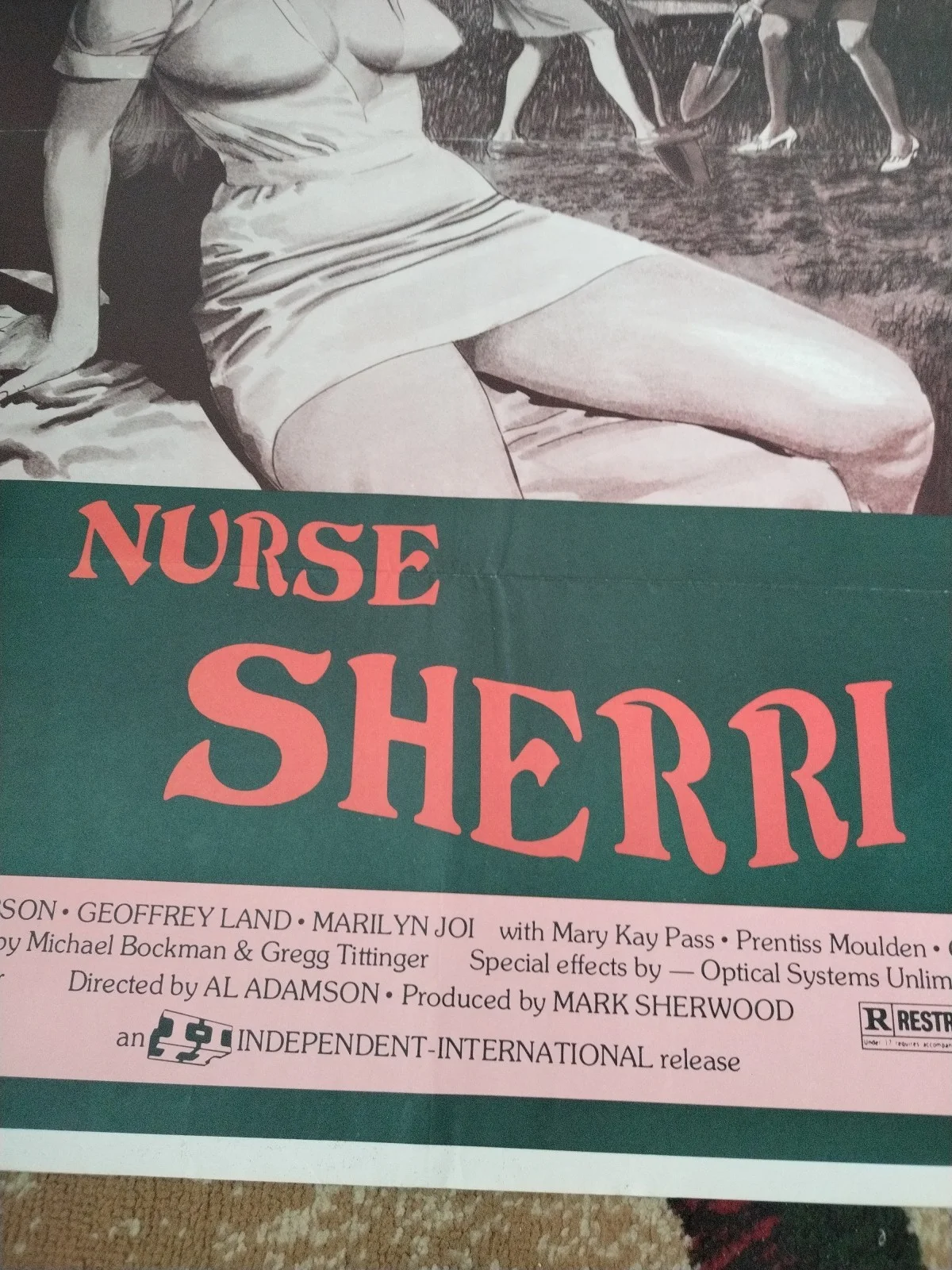 Nurse Sherri 1978 - Original USA 27"x41" One-Sheet Movie Poster / Al Adamson, изображение 4