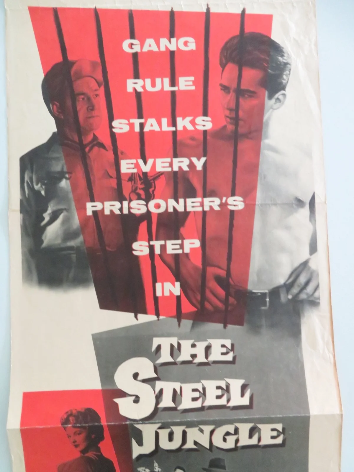 The Steel Jungle US Insert Poster Perry Lopez Beverly Garland 1956, изображение 3