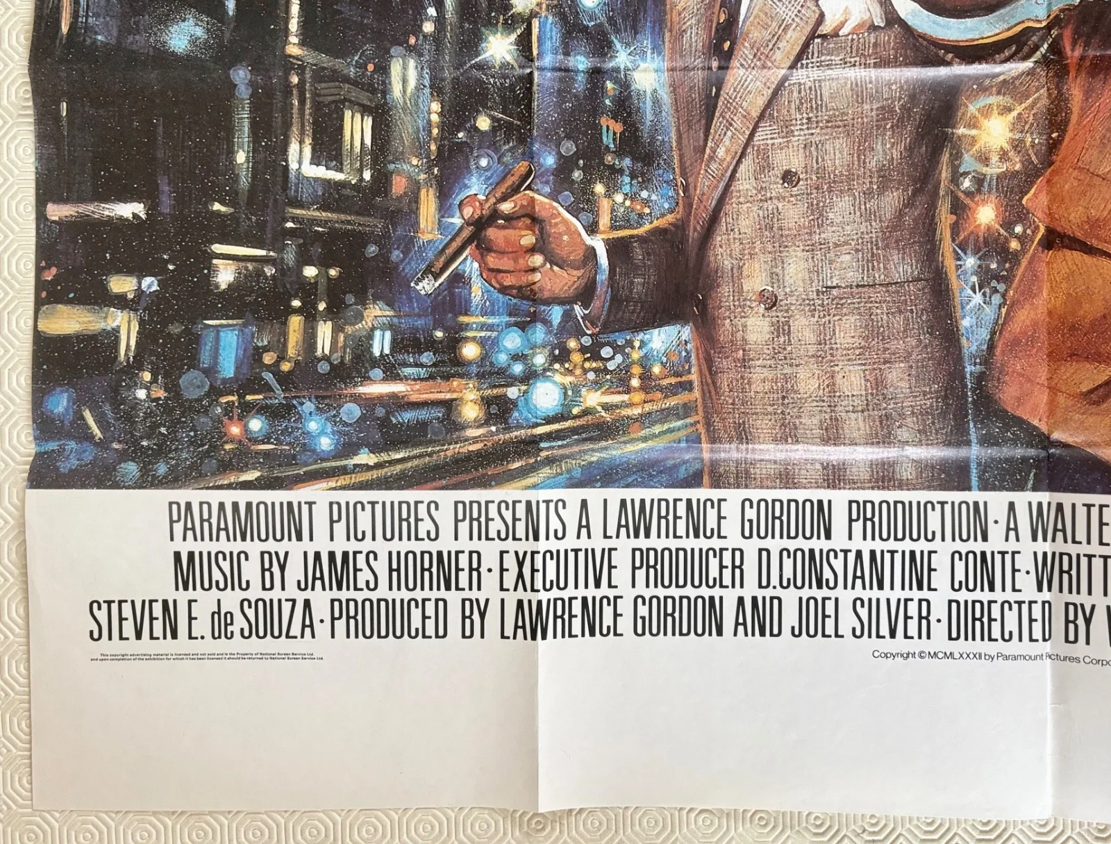 48 HRS original 1982 Quad Poster Walter Hill Eddie Murphy Nick Nolte Bysouth Art, image 2