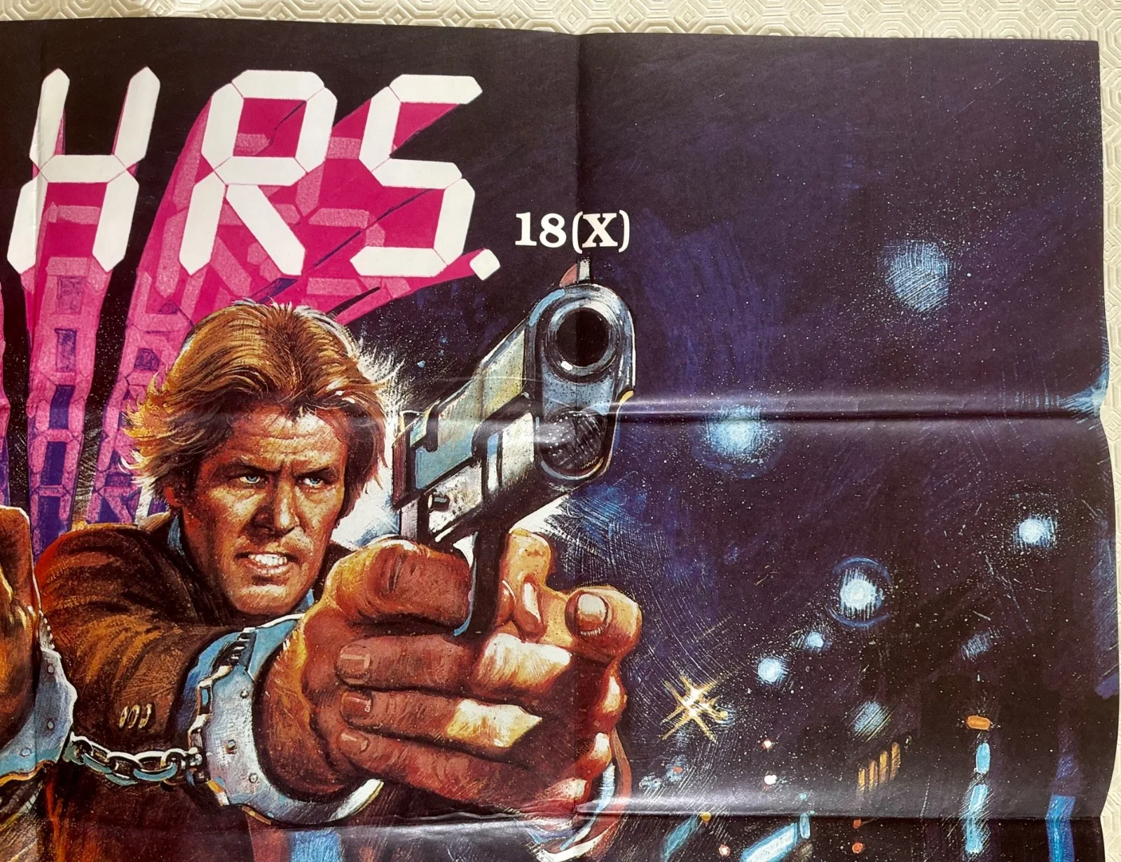 48 HRS original 1982 Quad Poster Walter Hill Eddie Murphy Nick Nolte Bysouth Art, image 4