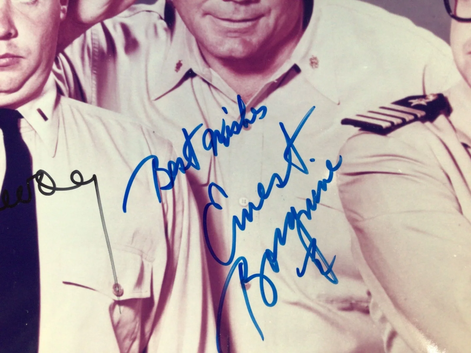 "McHale's Navy" Cast Signed 8x10 ERNEST BORGNINE & TIM CONWAY., image 2