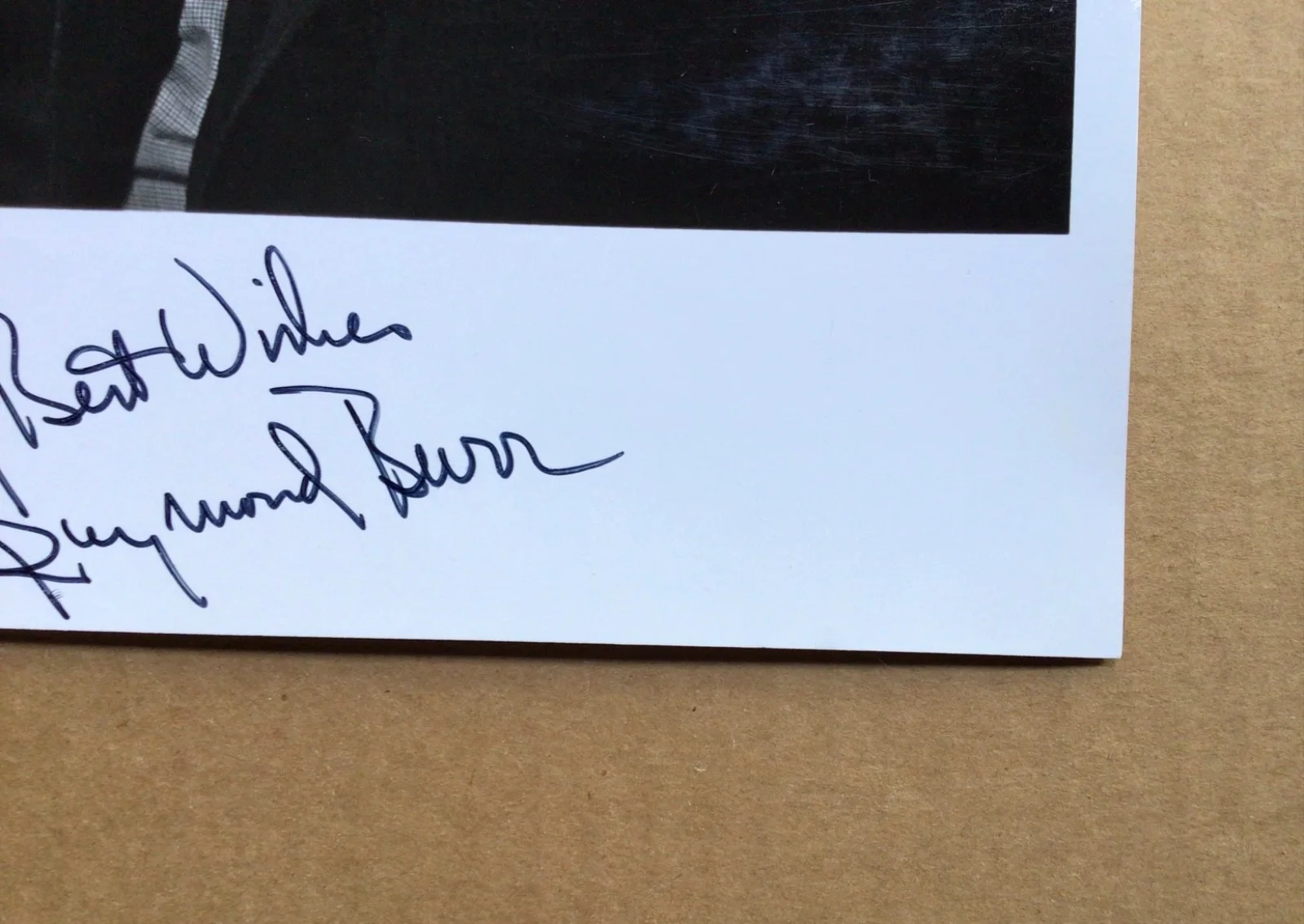 Raymond Burr — Raymond Burr (1917-1993) Perry Mason Ironside Signed Autograph 8x10 Photo., image 4
