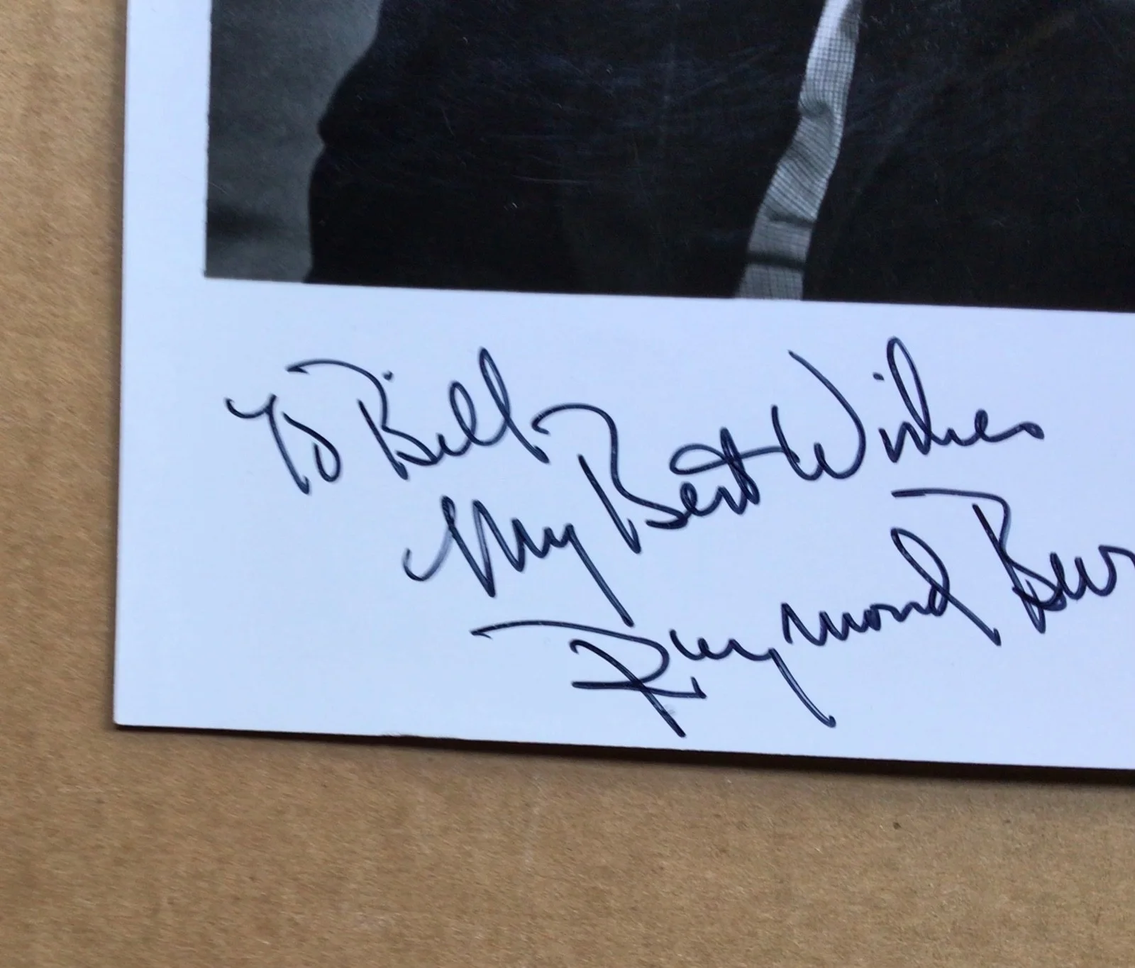 Raymond Burr — Raymond Burr (1917-1993) Perry Mason Ironside Signed Autograph 8x10 Photo., image 5