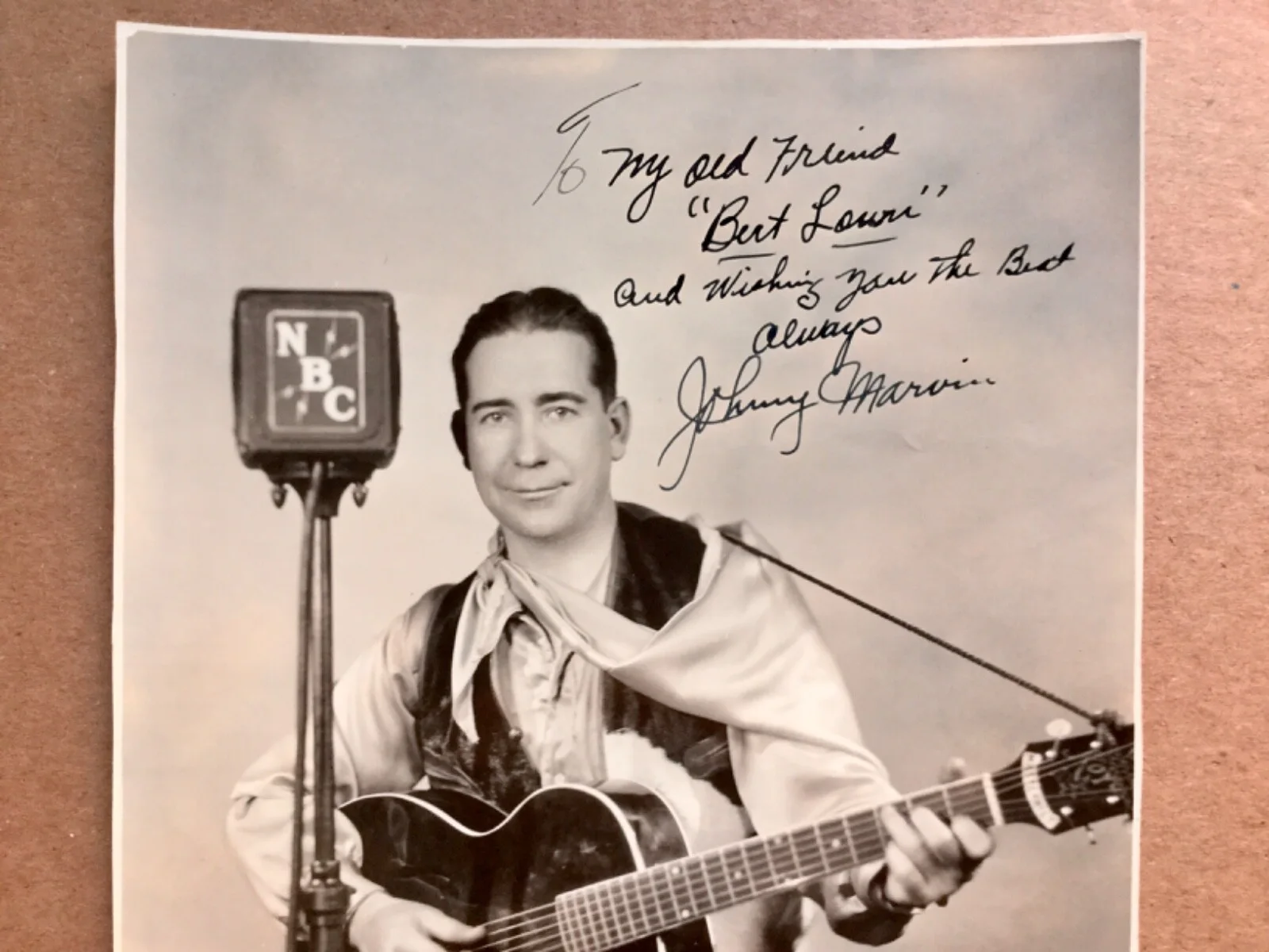 Johnny Marvin — Very rare autograph - signed photo of JOHNNY MARVIN (1897-1944) Ukulele music, изображение 4