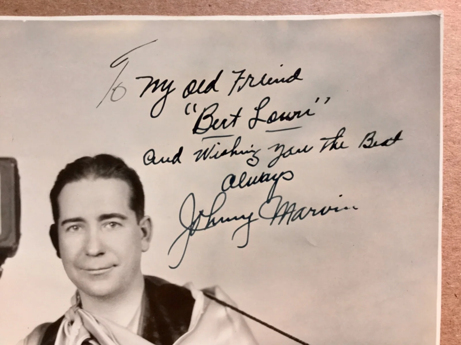 Johnny Marvin — Very rare autograph - signed photo of JOHNNY MARVIN (1897-1944) Ukulele music, изображение 5