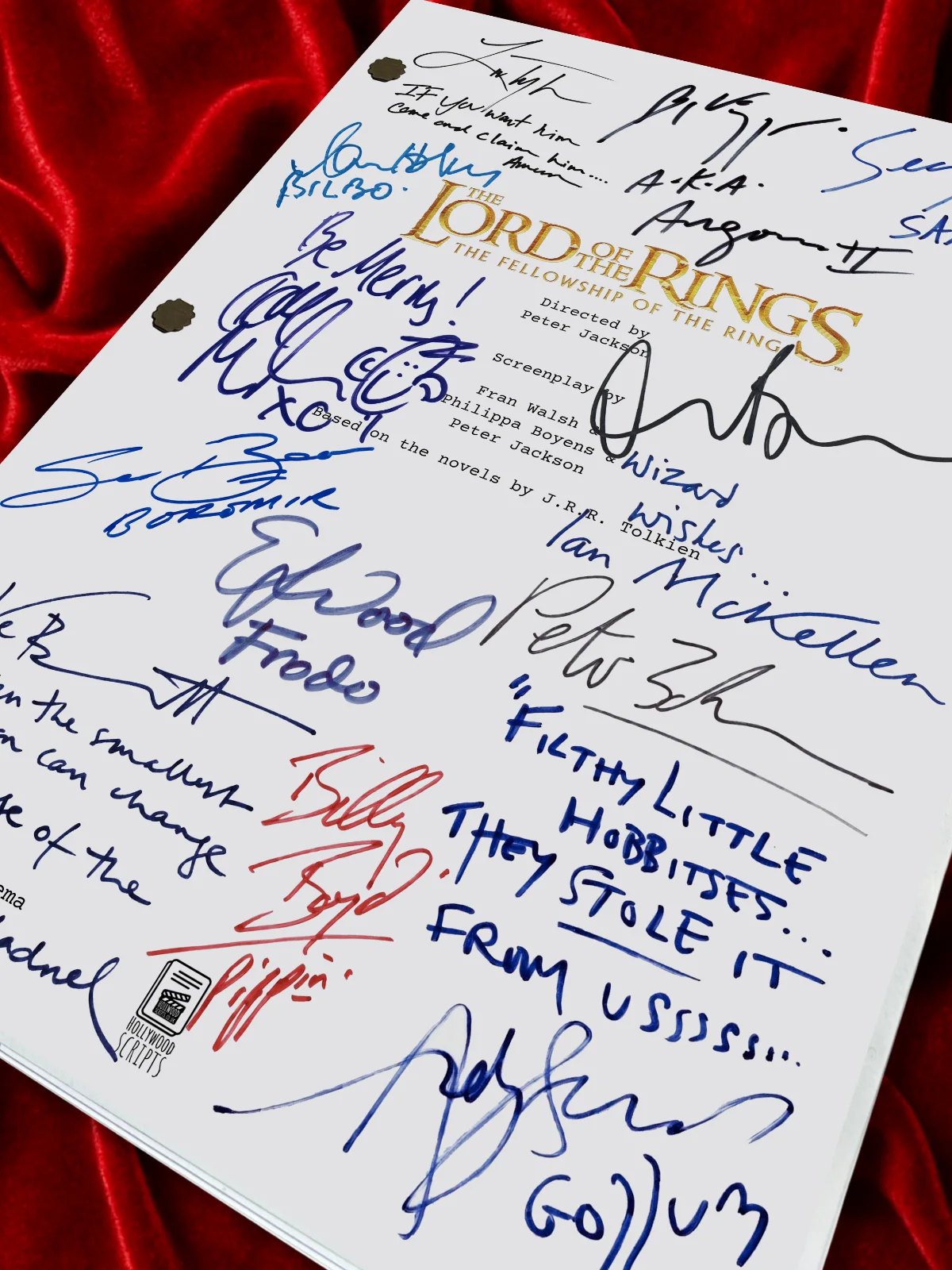 Fellowship Of The Ring, Signed Movie Script, Lord of The Rings Reproduction, изображение 4