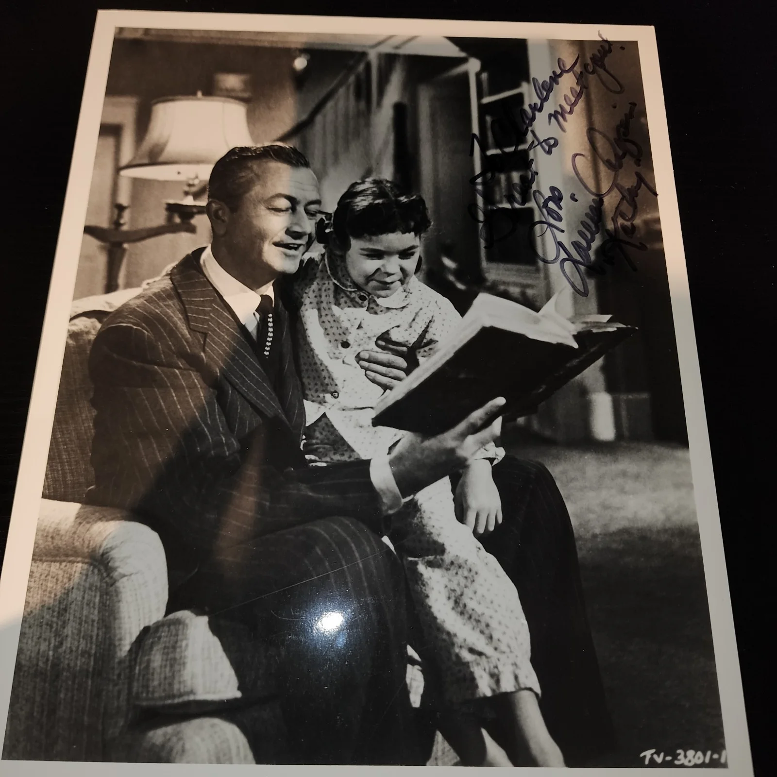 Lauren Chapin — Photo From The 1950s TV Sitcom "Father Knows Best", Signed By Lauren Chapin
