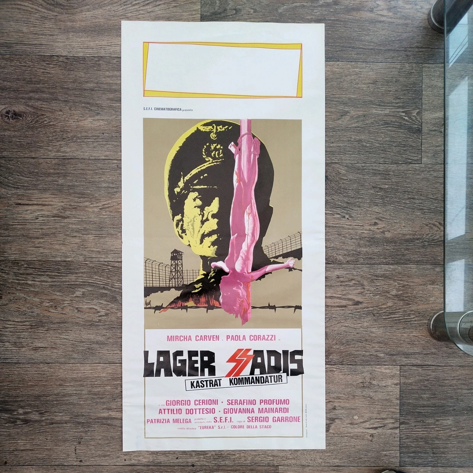 SS Experiment Camp Pre Cert Horror Interest /Original Italian Locandina Poster, изображение 3