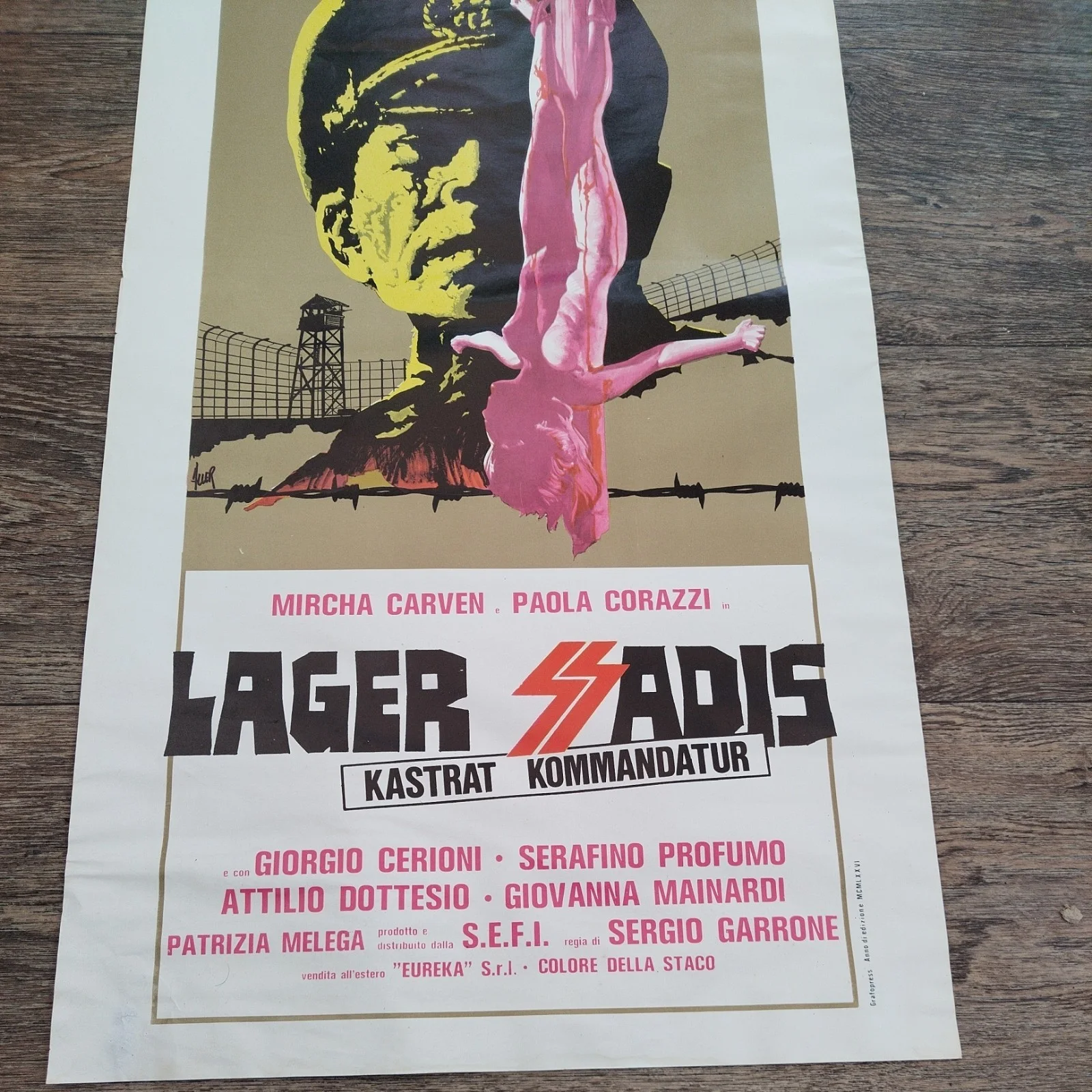 SS Experiment Camp Pre Cert Horror Interest /Original Italian Locandina Poster, изображение 4